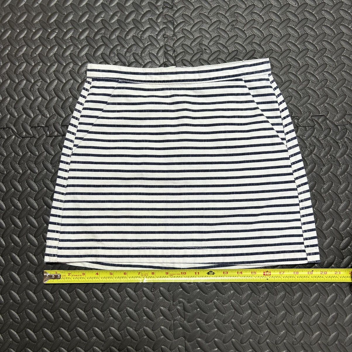 Topshop Topshop Petite Mini Skirt Striped Back Zipper Women’s 4 US Size 27" / US 4 / IT 40 - 6 Thumbnail