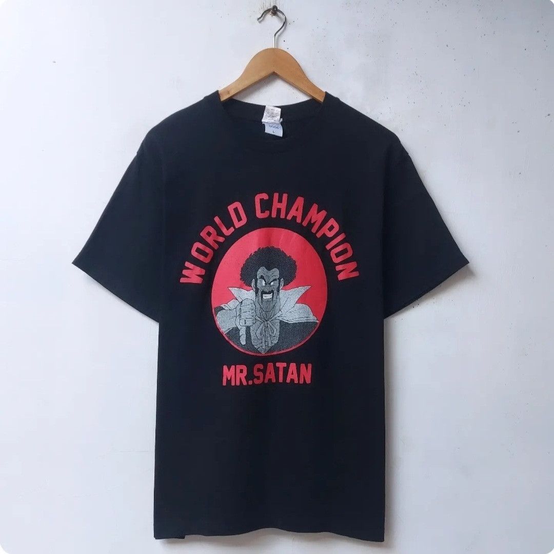 Japanese Brand × Vintage Vintage Dragon BallZ Mr Satan World Champion Tshirt Size US M / EU 48-50 / 2 - 1 Thumbnail