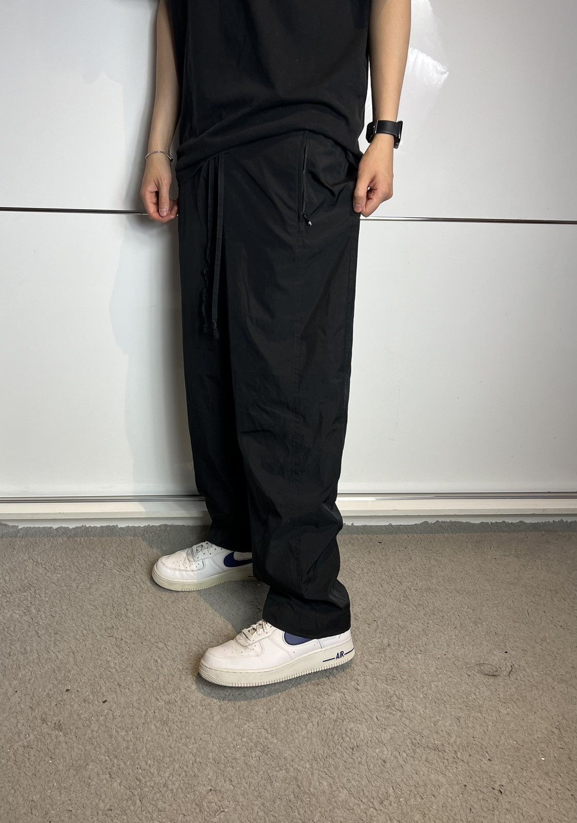 Nike Pants Nike Small Logo Black Ortalion Vintage 00’s Size US 30 / EU 46 - 1 Thumbnail