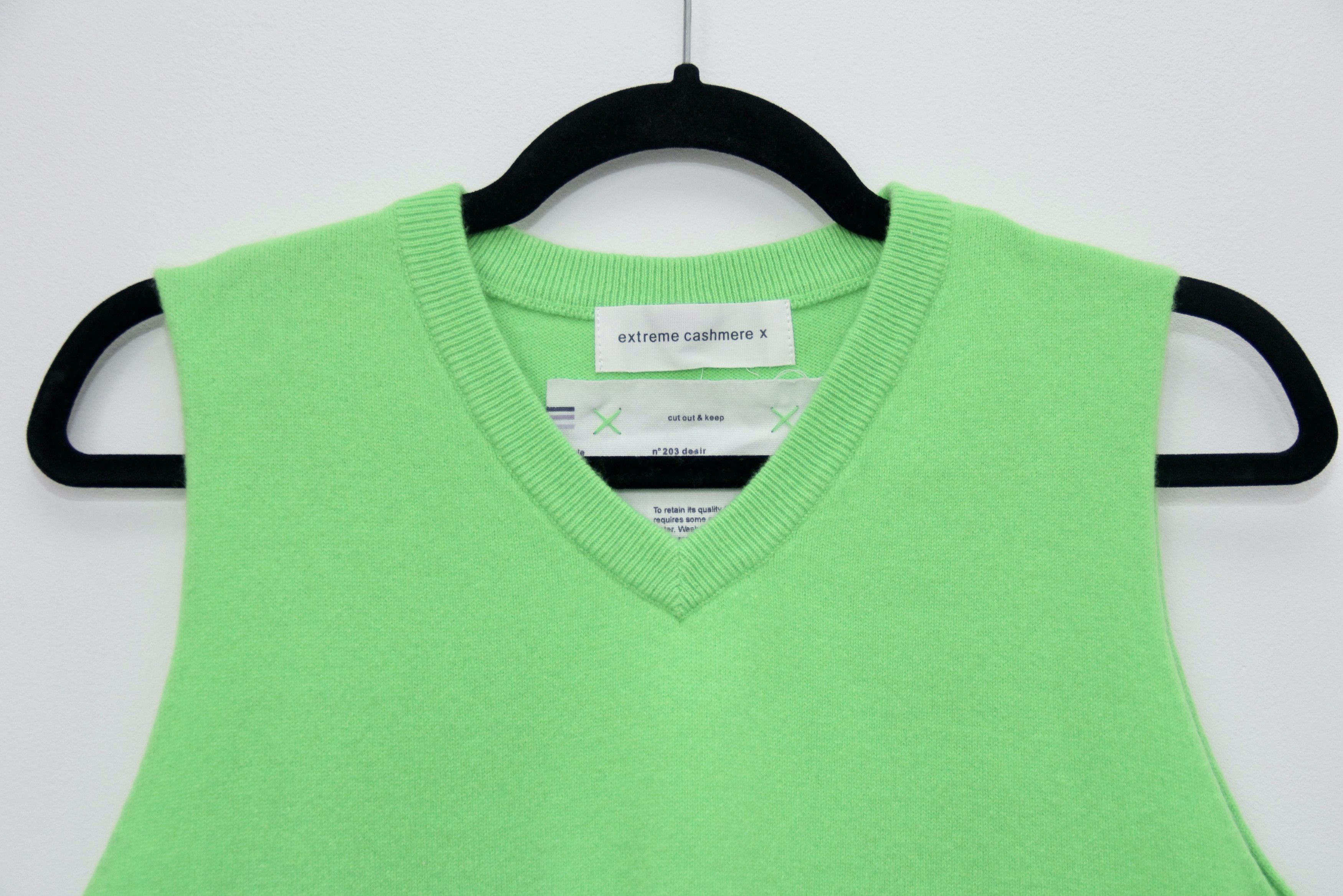 Extreme Cashmere Extreme Cashmere N°203 Desir Fluro Sweater Vest Size S / US 4 / IT 40 - 3 Thumbnail