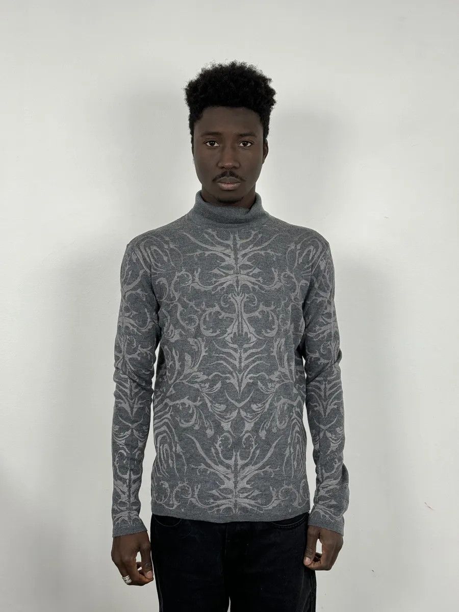Roberto Cavalli AW2015 Roberto Cavalli Spiritual Grey Turtleneck Size US M / EU 48-50 / 2 - 1 Thumbnail