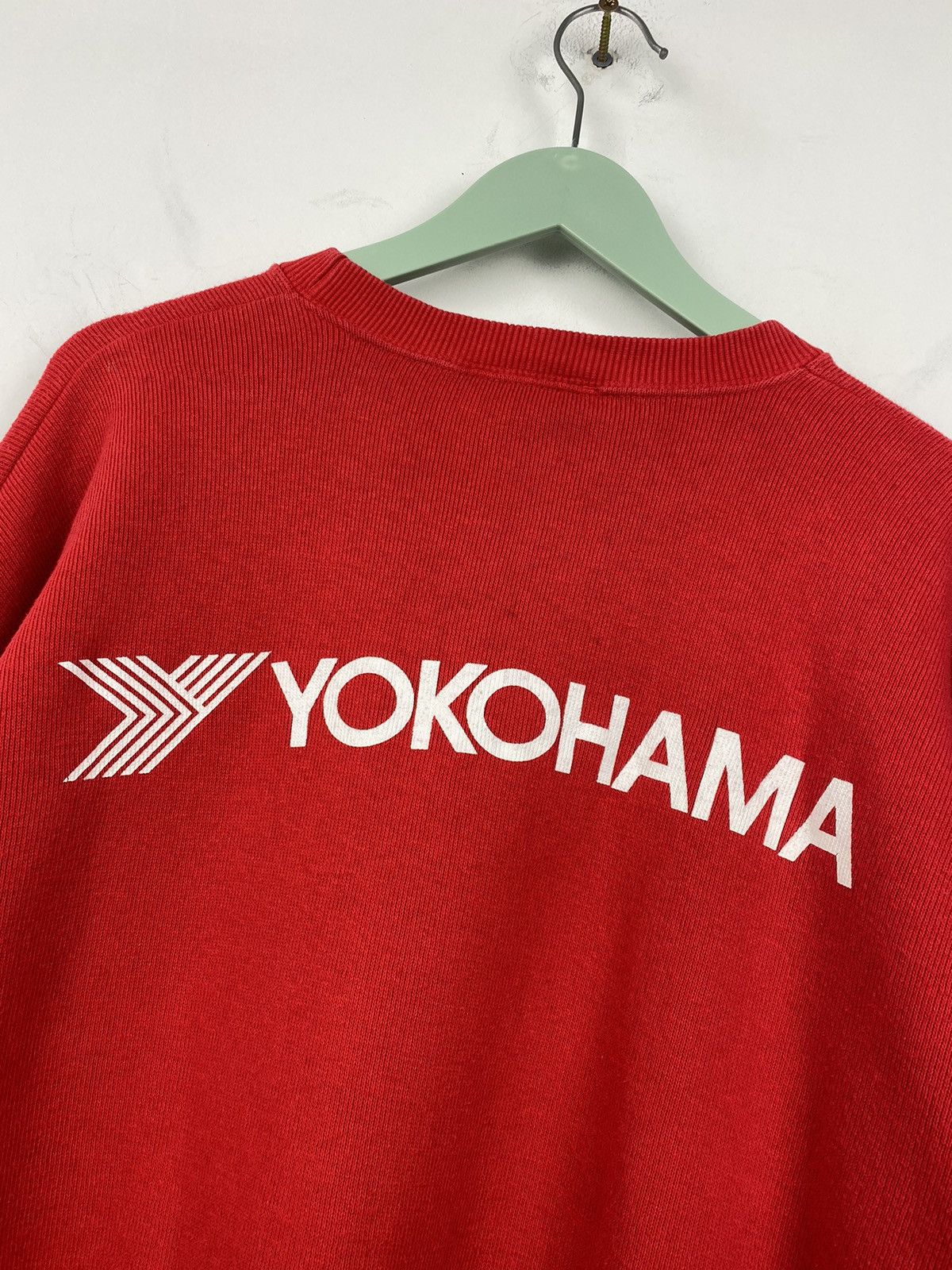 Vintage Vintage 90s Yokohama Sweatshirt Nissan Yamaha Subaru Size US L / EU 52-54 / 3 - 10 Thumbnail