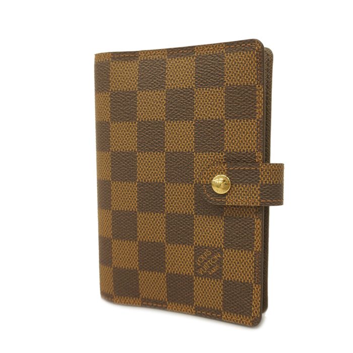 LOUIS VUITTON Monogram Mini Lin Agenda PM Day Planner Cover Gray R20903 LV  47242