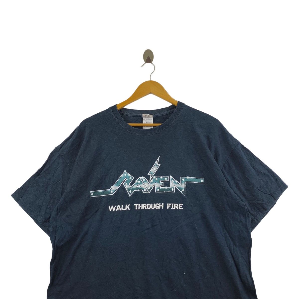 Other RAVEN Heavy Metal Band Walk Through Fire Print Oversize Size US XL / EU 56 / 4 - 2 Thumbnail