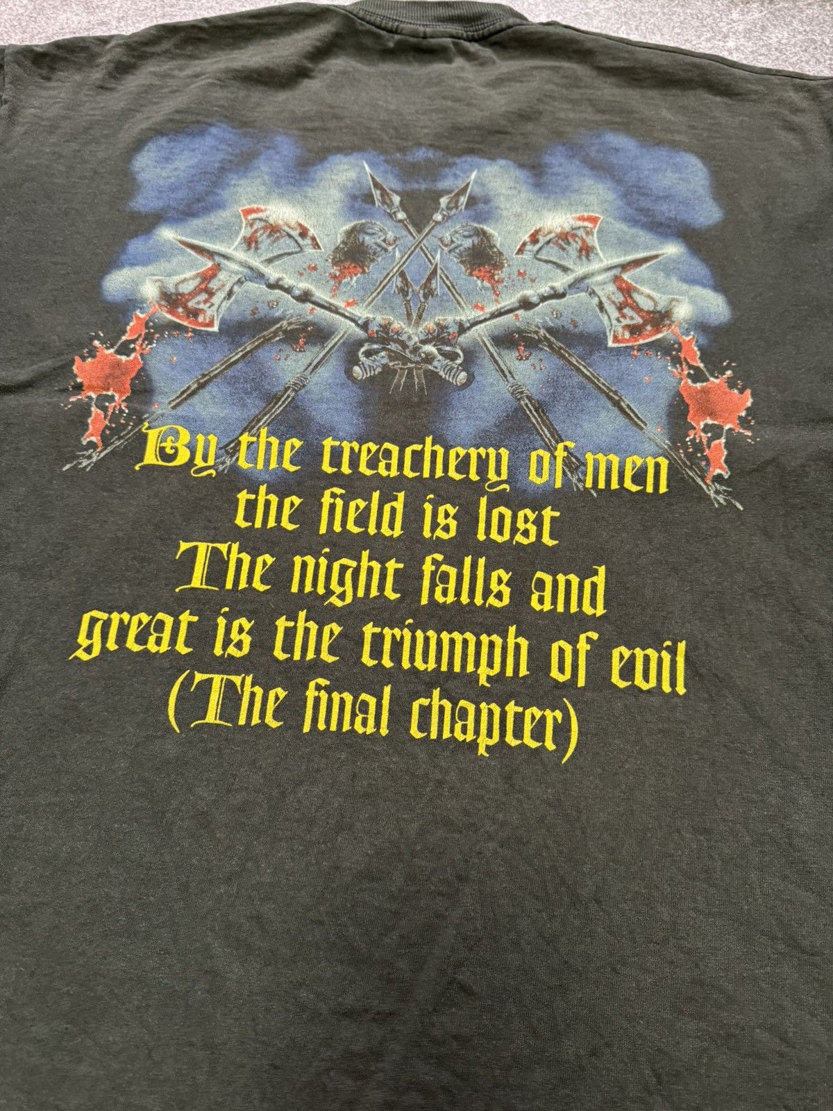 Band Tees Rare Vintage Blind Guardian t shirt 1998 Metal Band Faded Size US XL / EU 56 / 4 - 16 Thumbnail