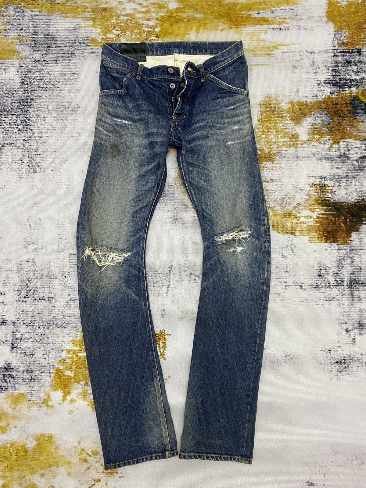 Attachment Vintage Attachment Distressed Denim Jeans Size US 31 - 1 Thumbnail