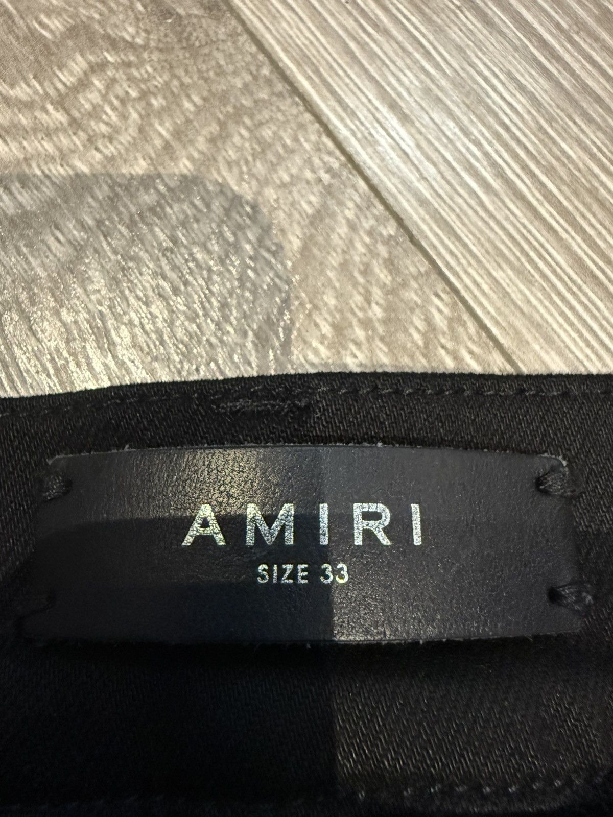 Amiri *Flawless* Amiri Mx-1 Black Jeans Brown Patches Size US 33 - 3 Thumbnail