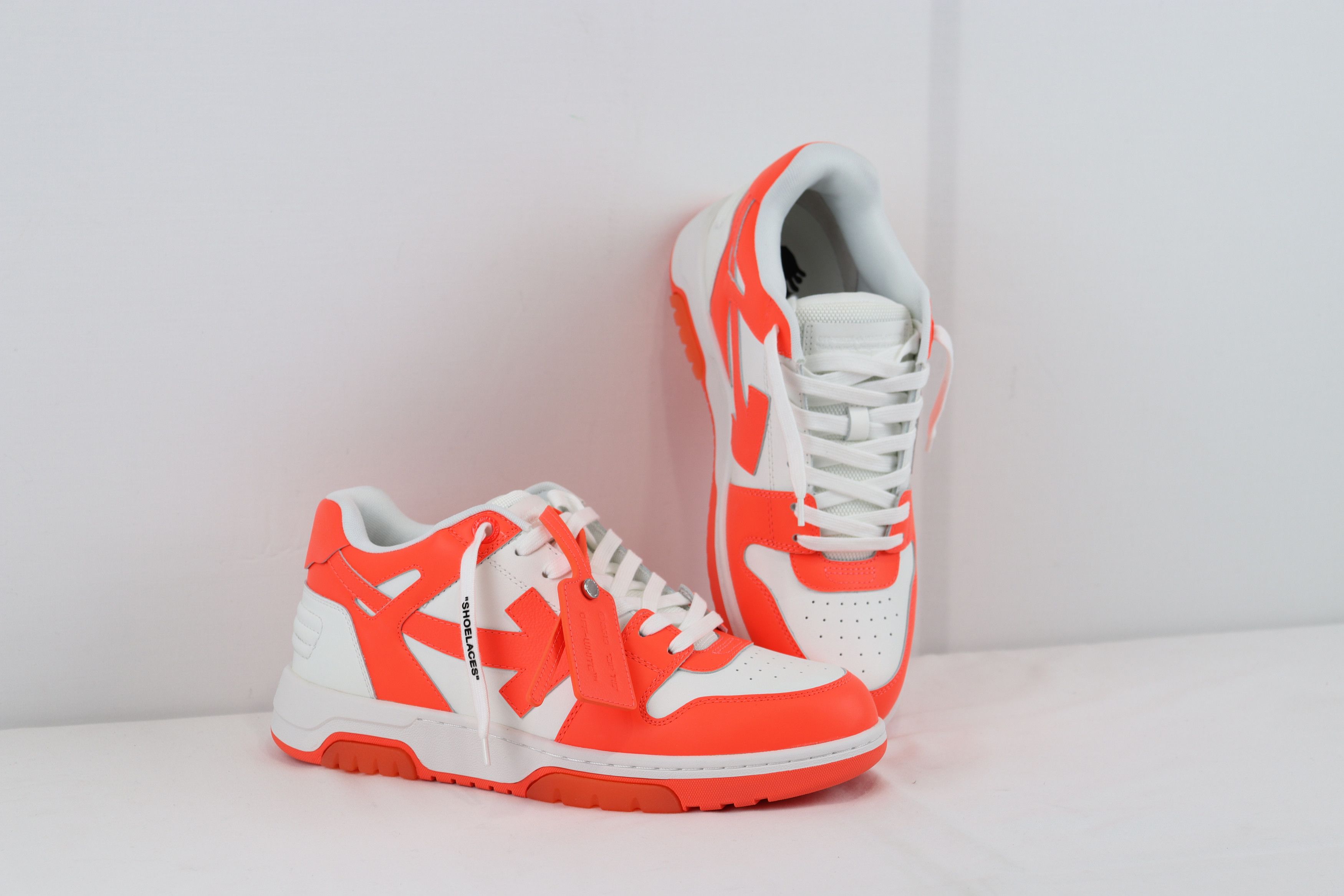 Off-White o1rshd1 Q: 2 / Out of Office Sneakers in Fluo Orange & White Size US 12 / EU 45 - 11 Thumbnail