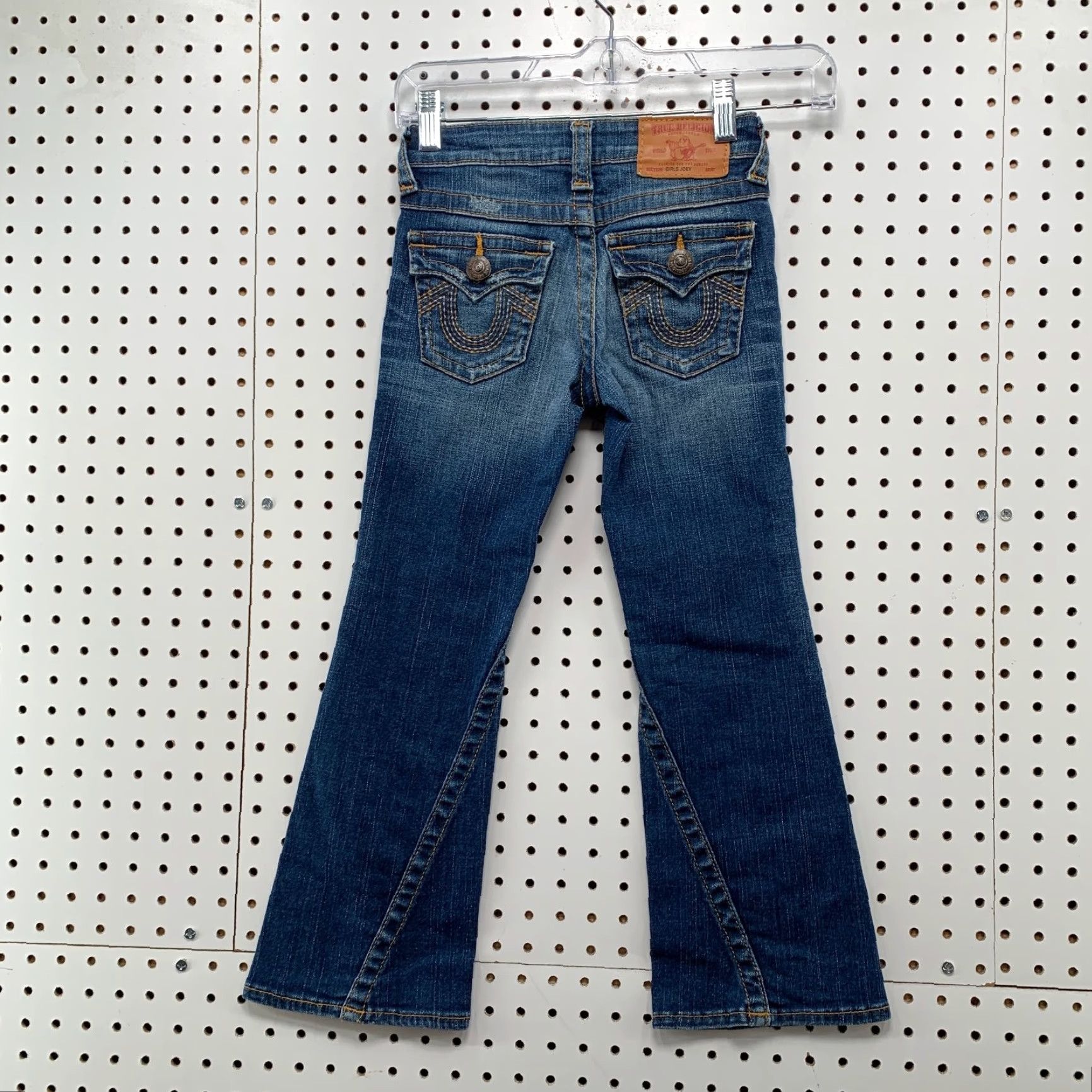 True Religion True Religion Bootcut Jeans Size 6 Girls Blue 22x22 Cotton Denim Size 28" / US 6 / IT 42 - 6 Thumbnail