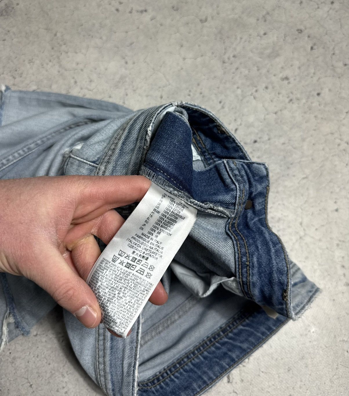Diesel Diesel Big Logo Denim Jeans Light Blue Size US 34 / EU 50 - 7 Thumbnail