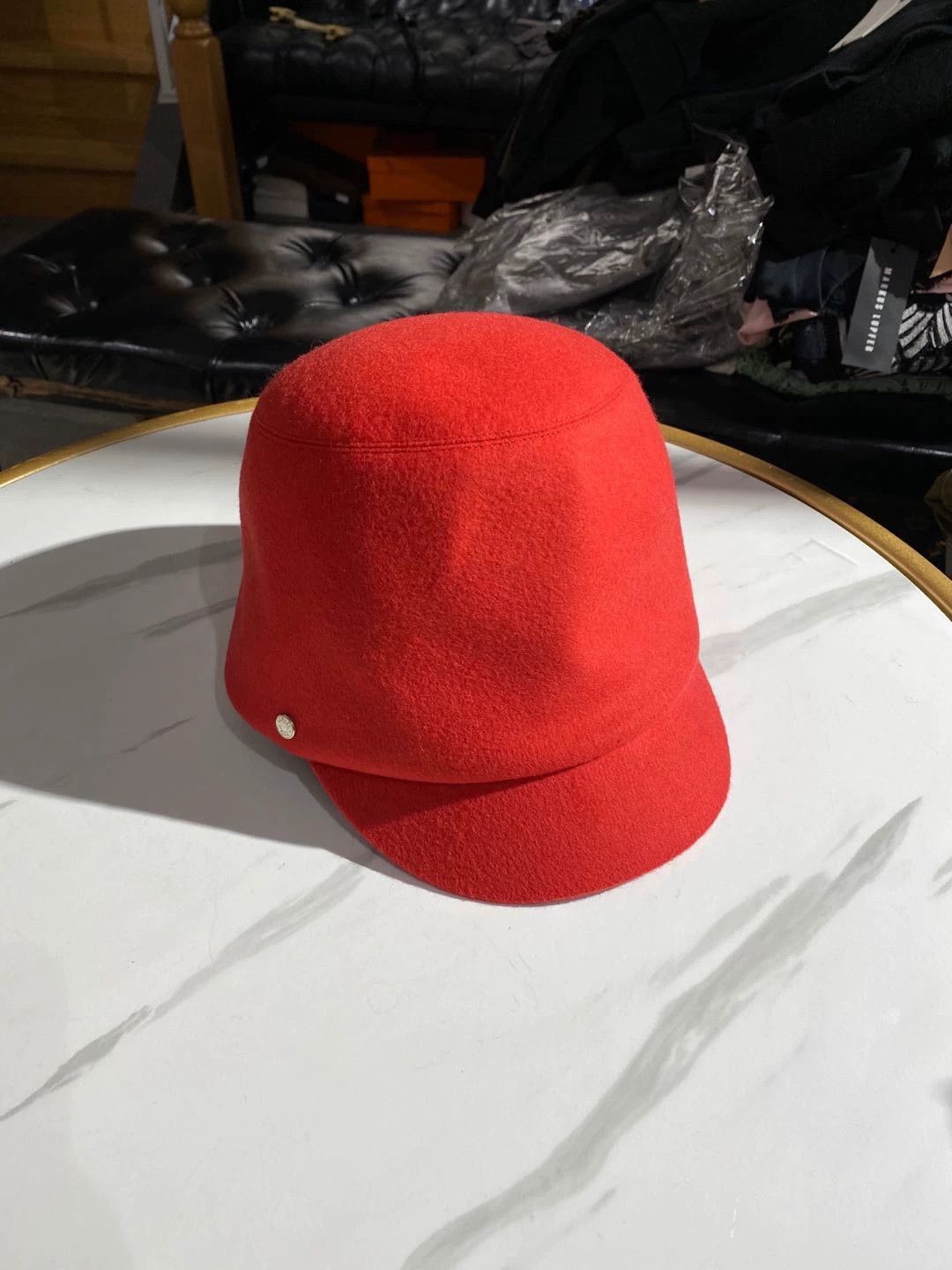 Hermes red hermes hat worn once Size ONE SIZE - 1 Thumbnail
