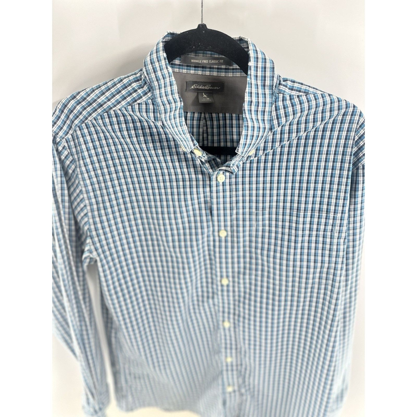 Eddie Bauer Eddie Bauer Sz M Wrinkle Free Classic Fit Long Sleeve Shirt Size US M / EU 48-50 / 2 - 1 Thumbnail