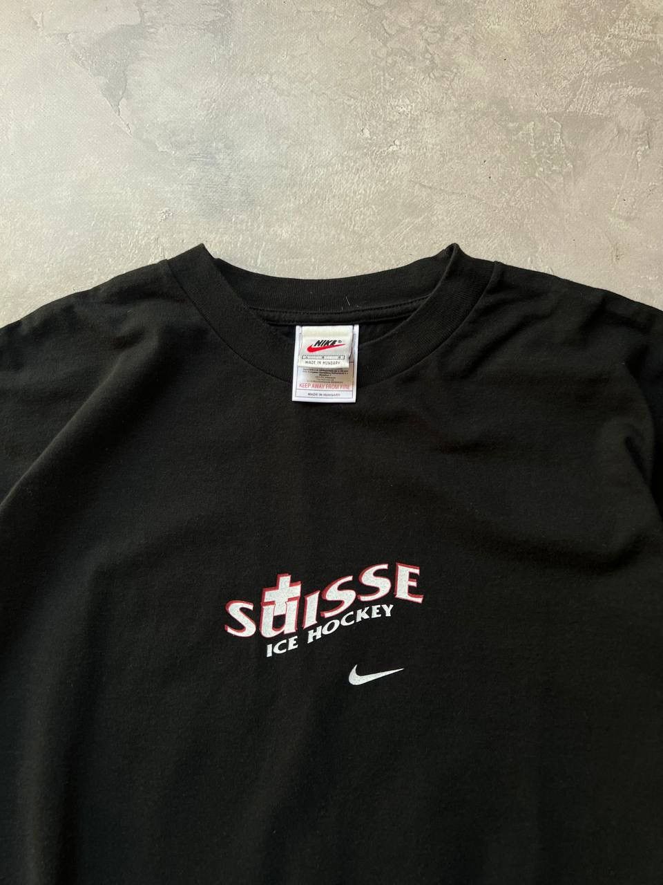 Nike × Vintage Vintage Nike 90s Cotton T-shirt Size US L / EU 52-54 / 3 - 3 Thumbnail
