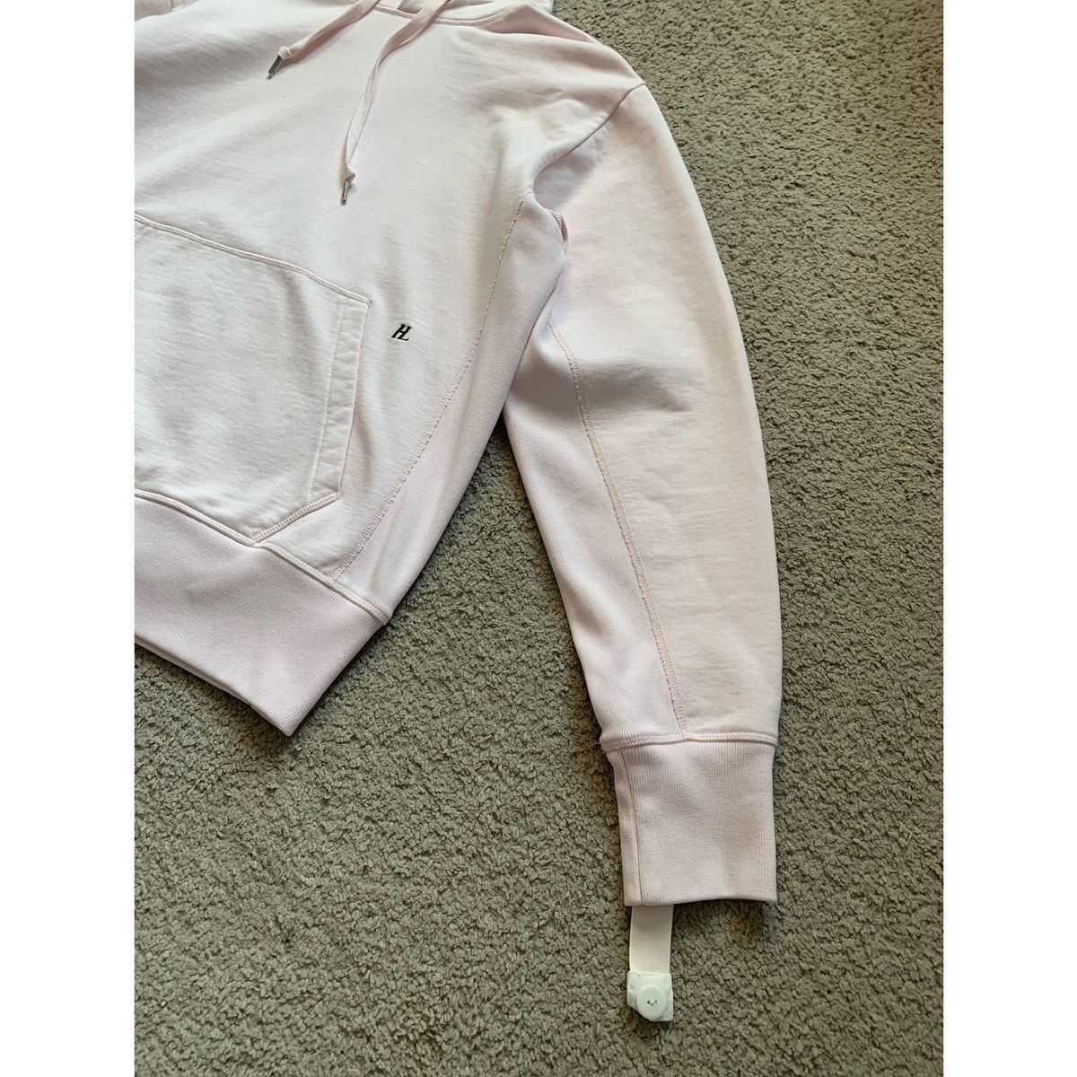 Helmut Lang HELMUT LANG RARE LIGHT PINK BONDAGE HOODIE Size US M / EU 48-50 / 2 - 10 Thumbnail