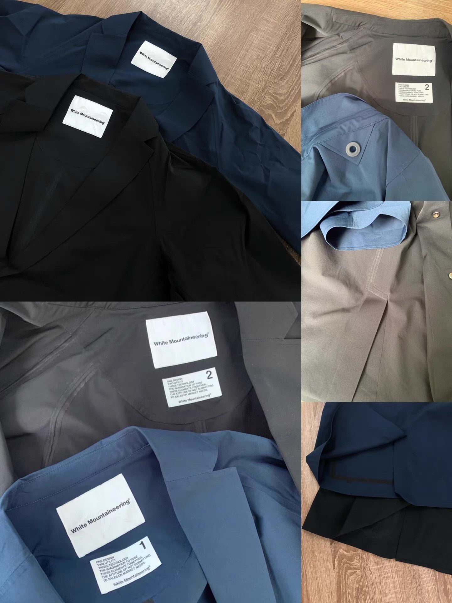 White Mountaineering White Label Main Line – Seam Taped Blazer Ｑ22 Size 48R - 3 Thumbnail