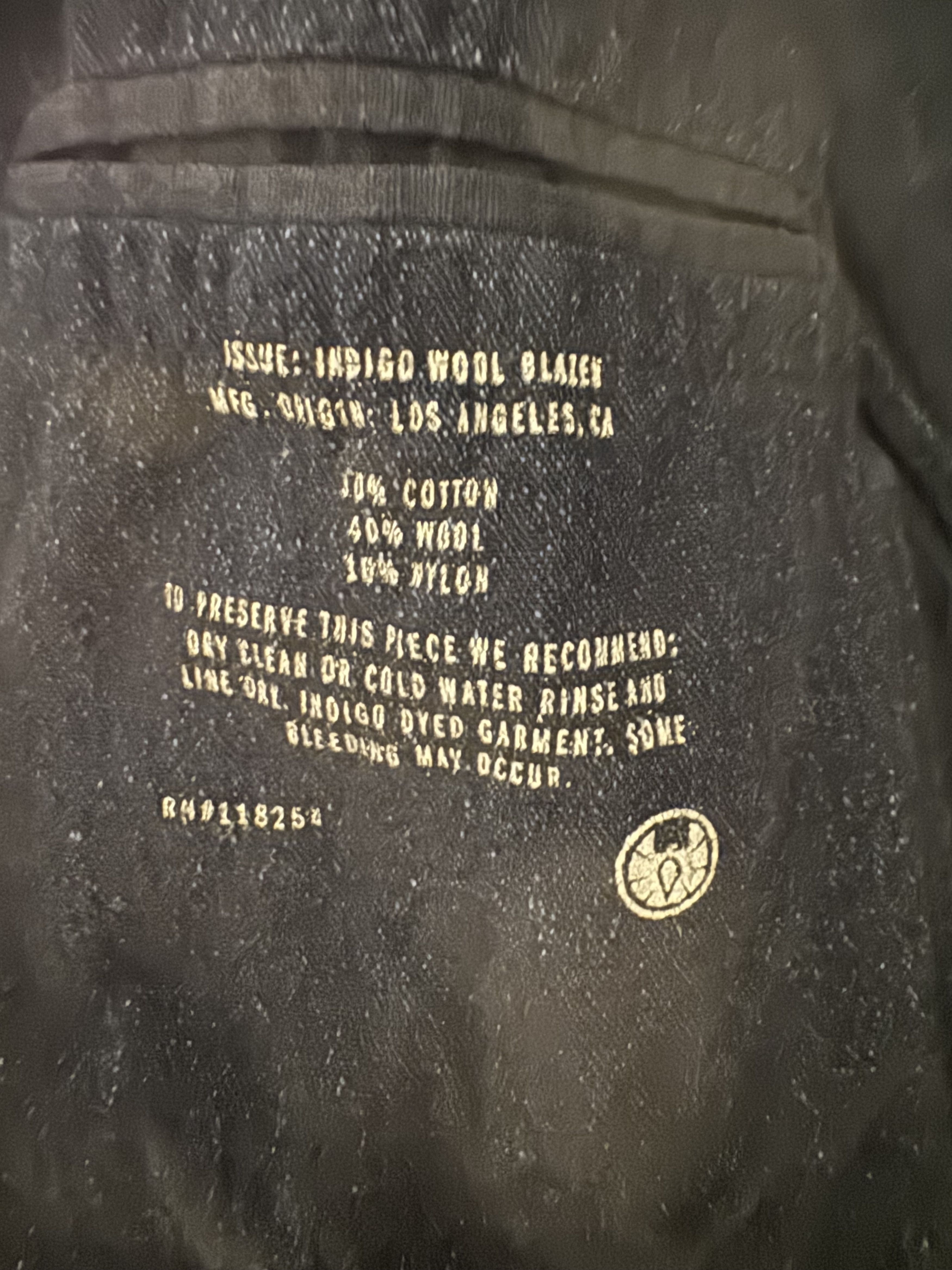 Apolis Apolis Indigo Wool Blazer Size 36S - 3 Thumbnail