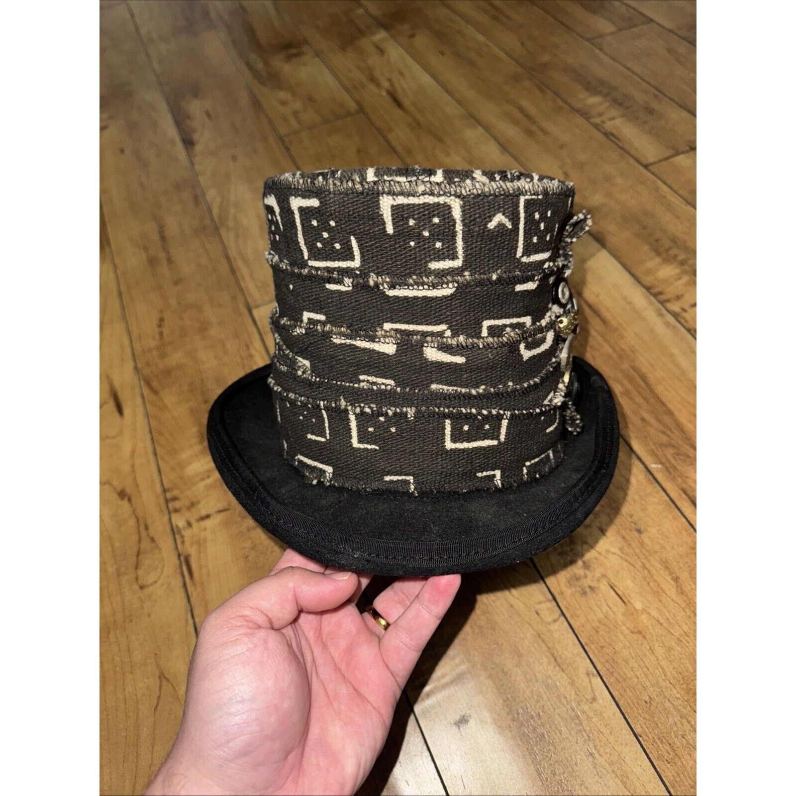 Other Vintage Gothic Style Top Hat S/M Black Steampunk Size ONE SIZE - 2 Thumbnail