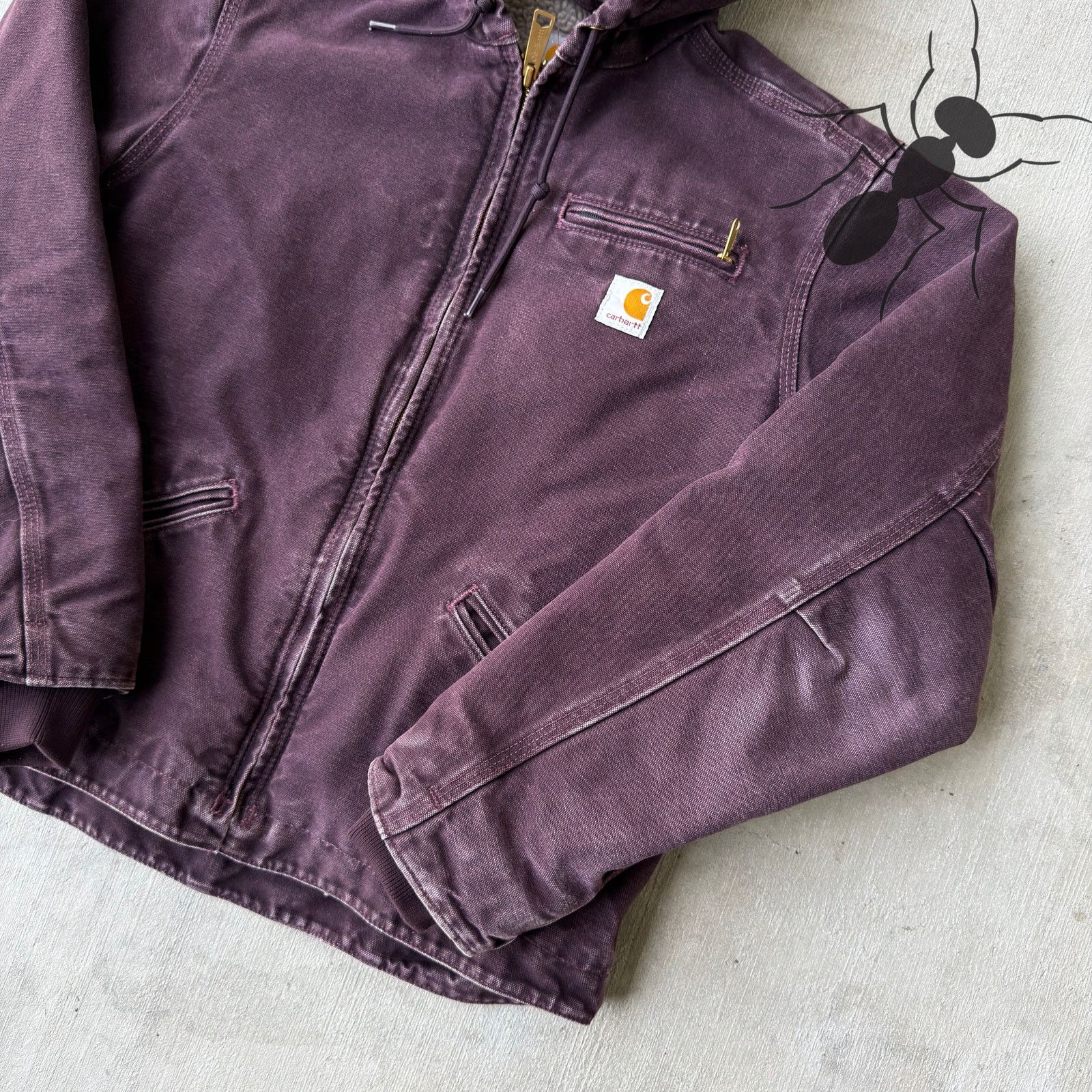 Carhartt × Vintage Carhartt WOMENS WJ141 DWN purple Sierra work wear jacket Size US S / EU 44-46 / 1 - 4 Thumbnail
