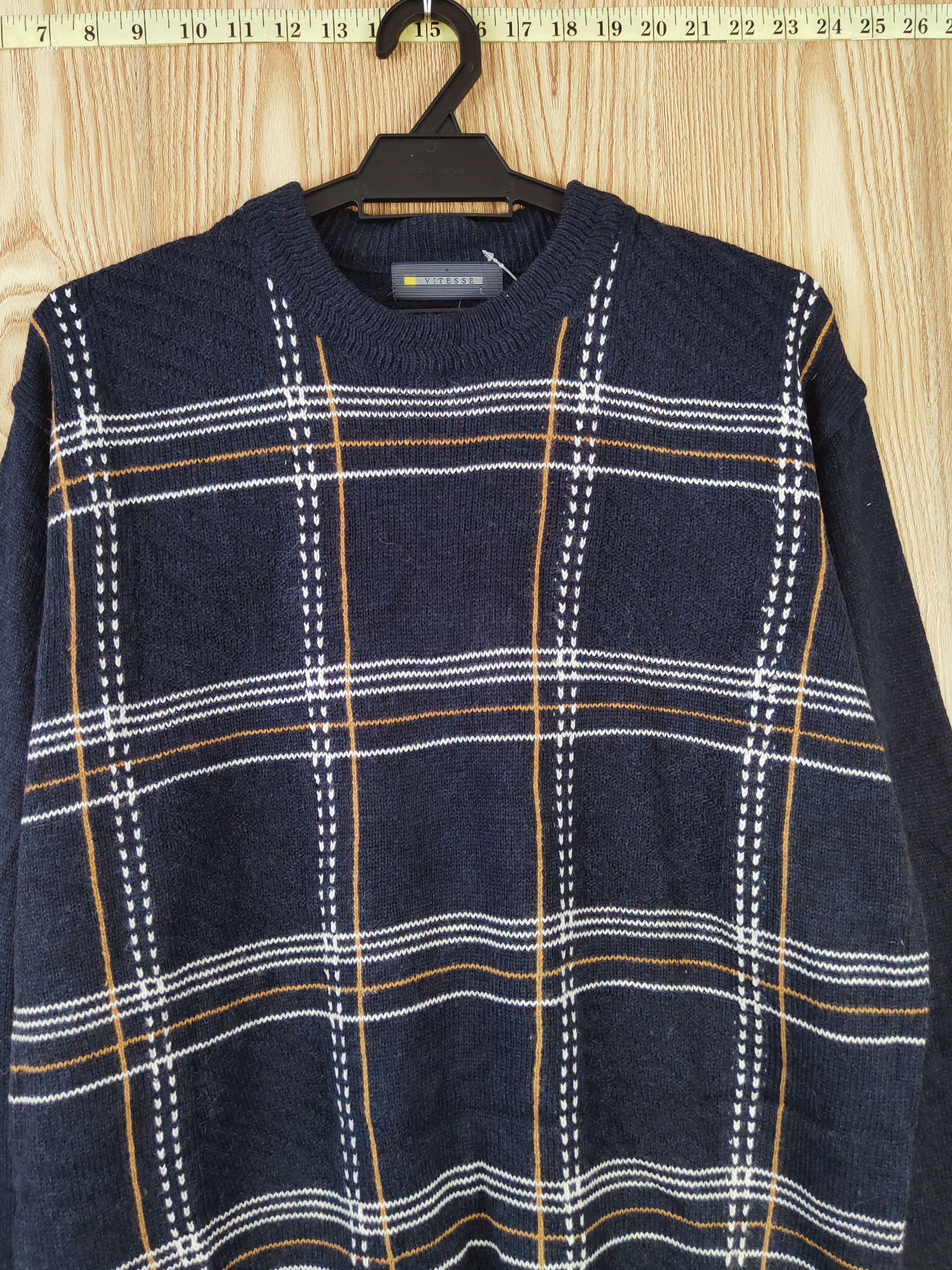Homespun Knitwear × Japanese Brand × Vintage Vitesse Navy Knitwear Sweatshirts #W821 Size US L / EU 52-54 / 3 - 2 Thumbnail