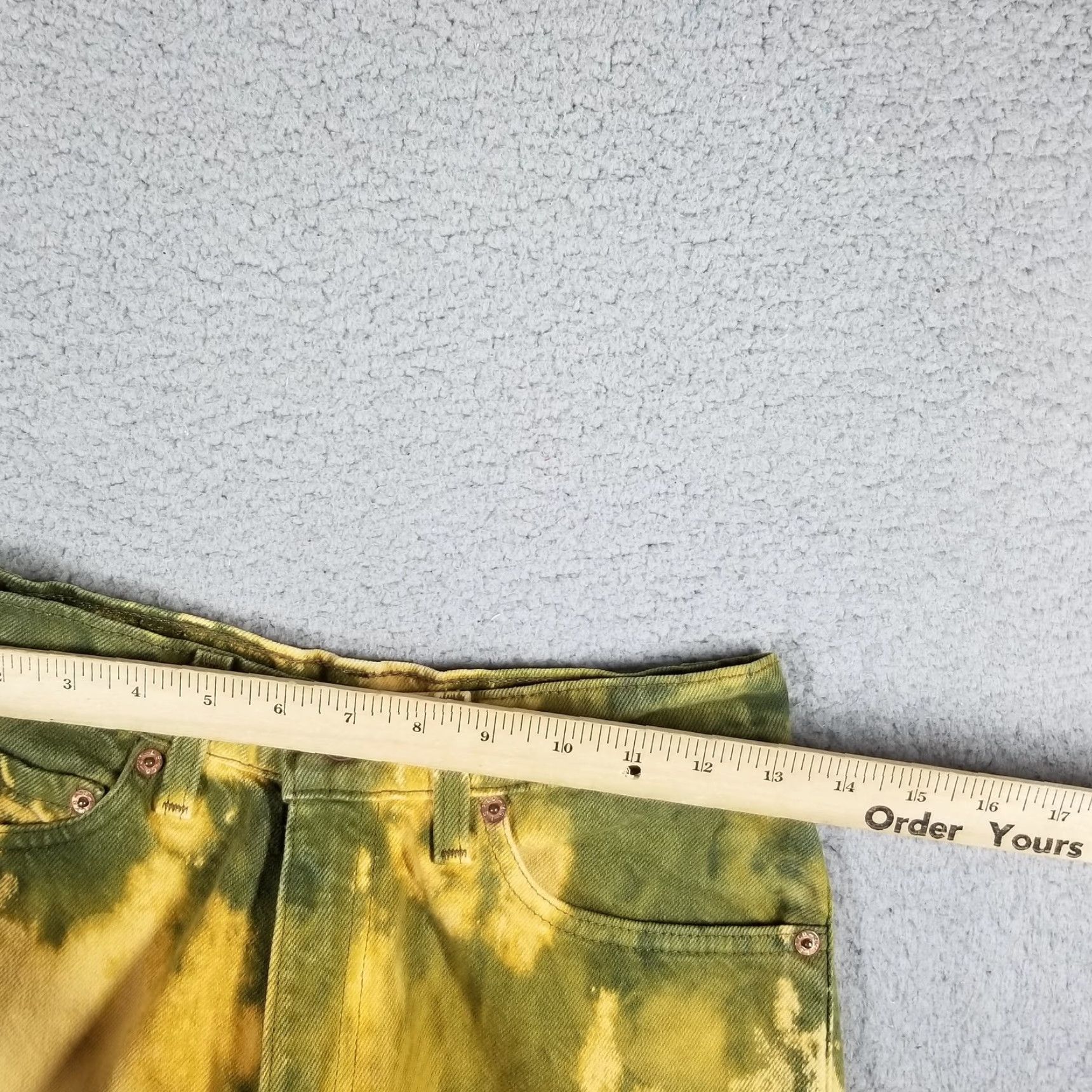 Levi's VINTAGE Levi's Jeans Womens Medium Slim Fit Tapered Leg Tie Dye 90s Denim Size 28" / US 6 / IT 42 - 3 Thumbnail