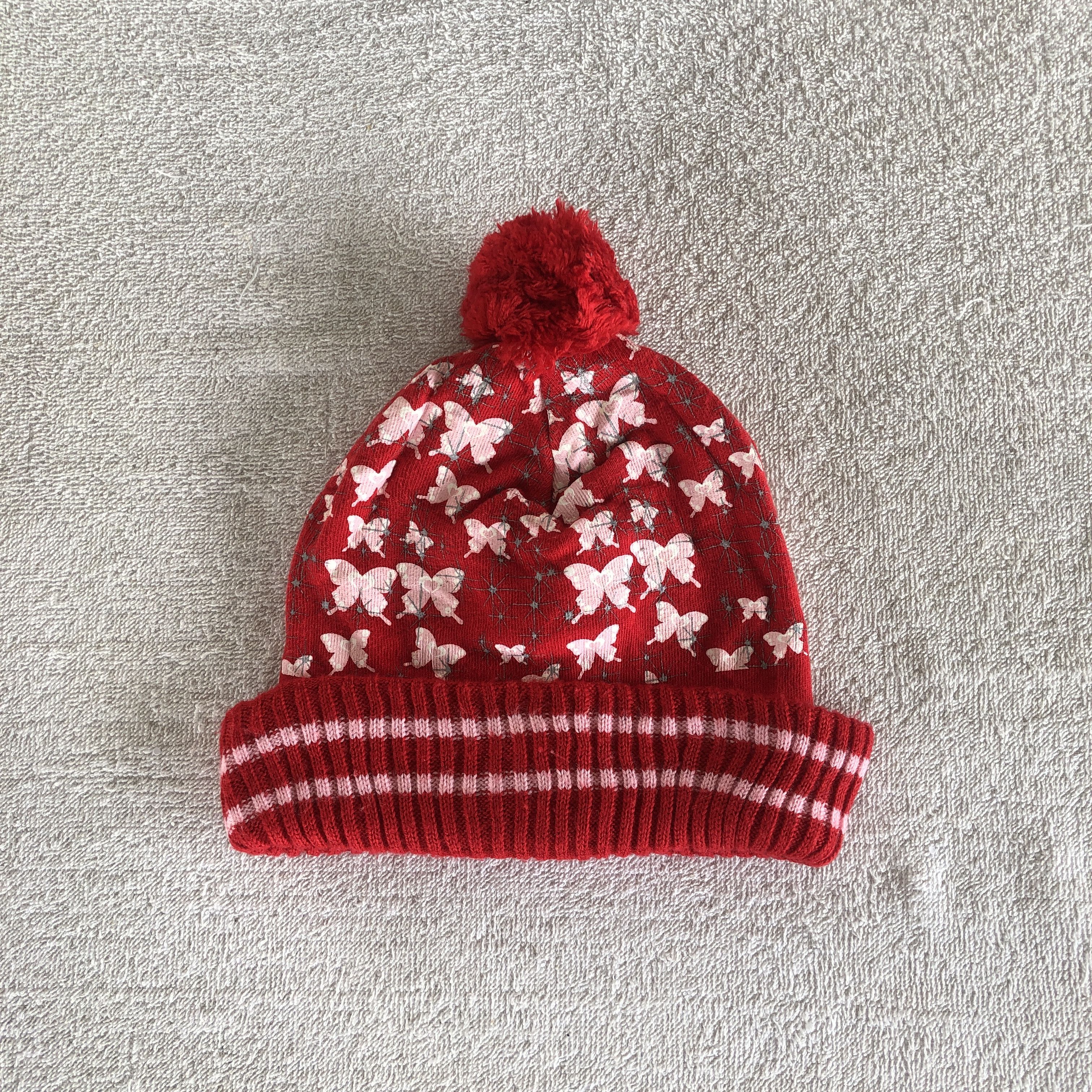 Japanese Brand Vintage Butterfly Beanie Unknown Snow Caps Japanese Hats Size ONE SIZE - 5 Thumbnail