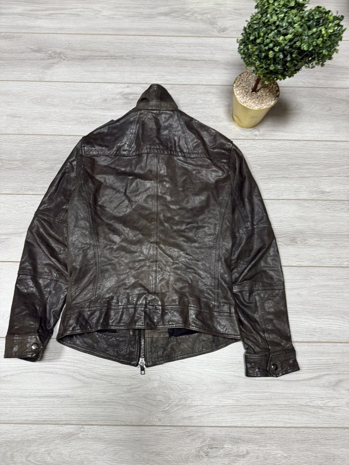 Allsaints Allsaints leather spitalfields vintage jacket biker Size US S / EU 44-46 / 1 - 9 Thumbnail