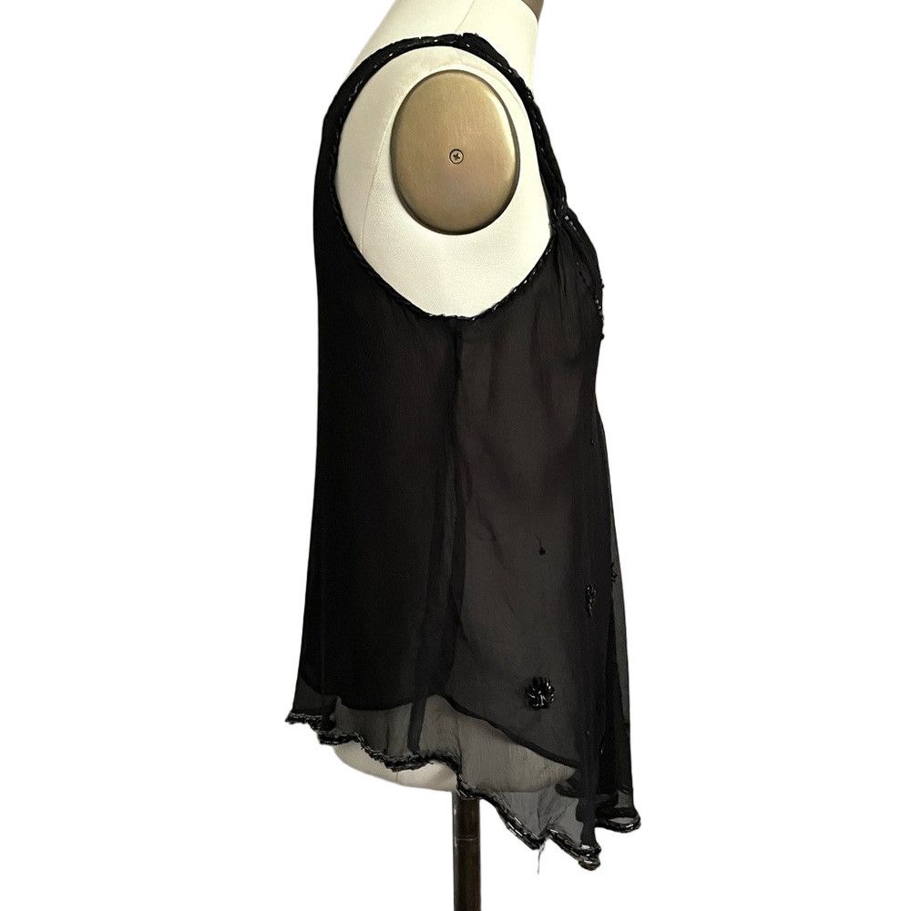 Vintage Vintage Beaded Silk Babydoll Camisole Sleeveless Tank Size M / US 6-8 / IT 42-44 - 7 Thumbnail