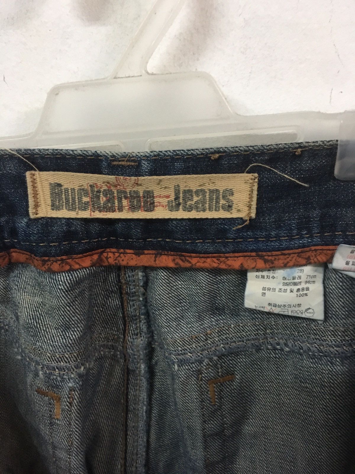 Vintage Rare Design Distressed Denim Buckaroo Jeans Size US 28 / EU 44 - 9 Thumbnail
