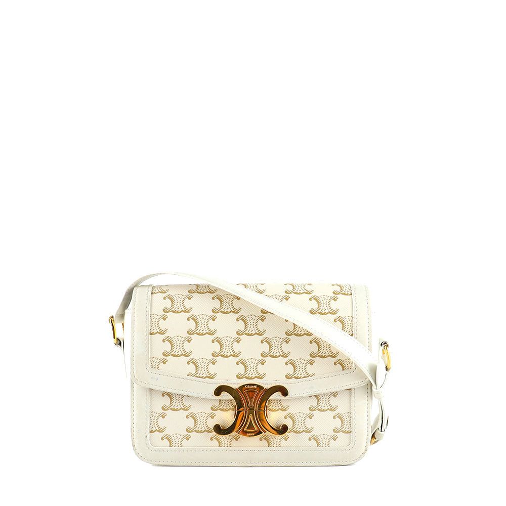 image of Celine Celine Handbags Triomphe in White, Women's