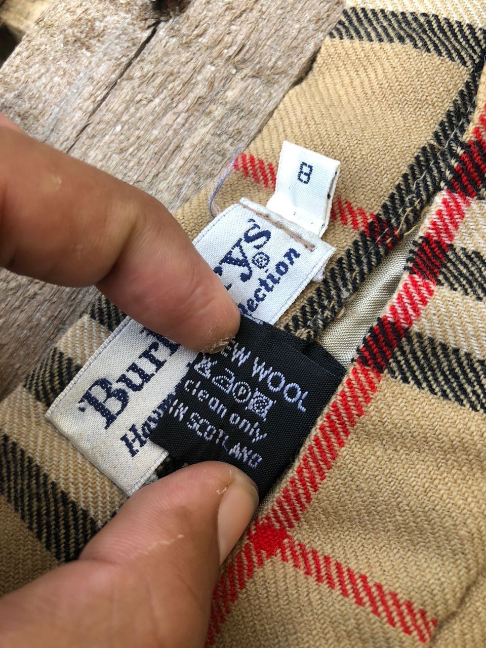 Burberry Vintage Burberrys Haymarket Collection NovaCheck Wool Skirts Size 26" / US 2 / IT 38 - 4 Thumbnail