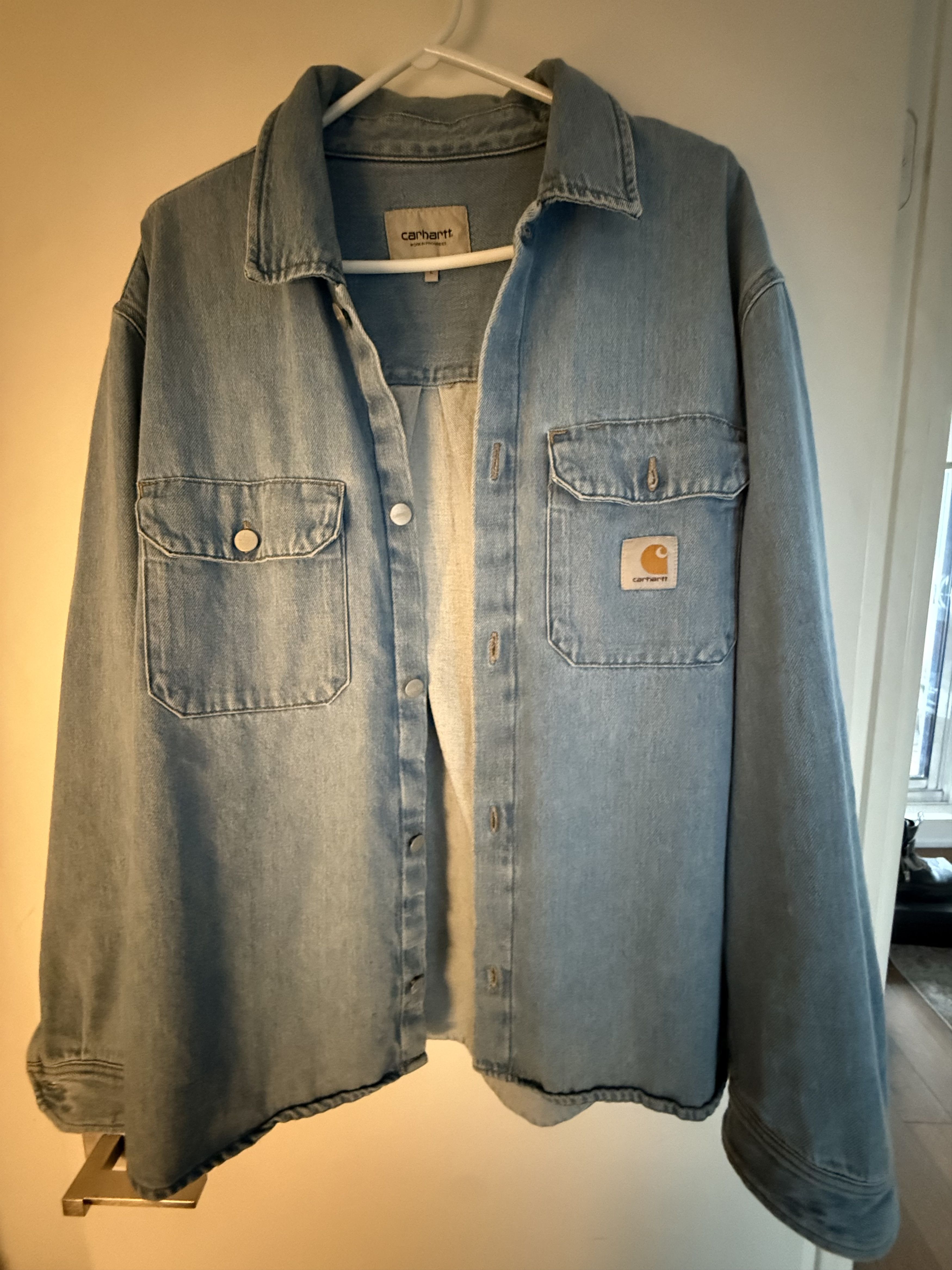 Carhartt Wip Carhartt WIP - Light Blue Denim Button Up Size US L / EU 52-54 / 3 - 1 Thumbnail