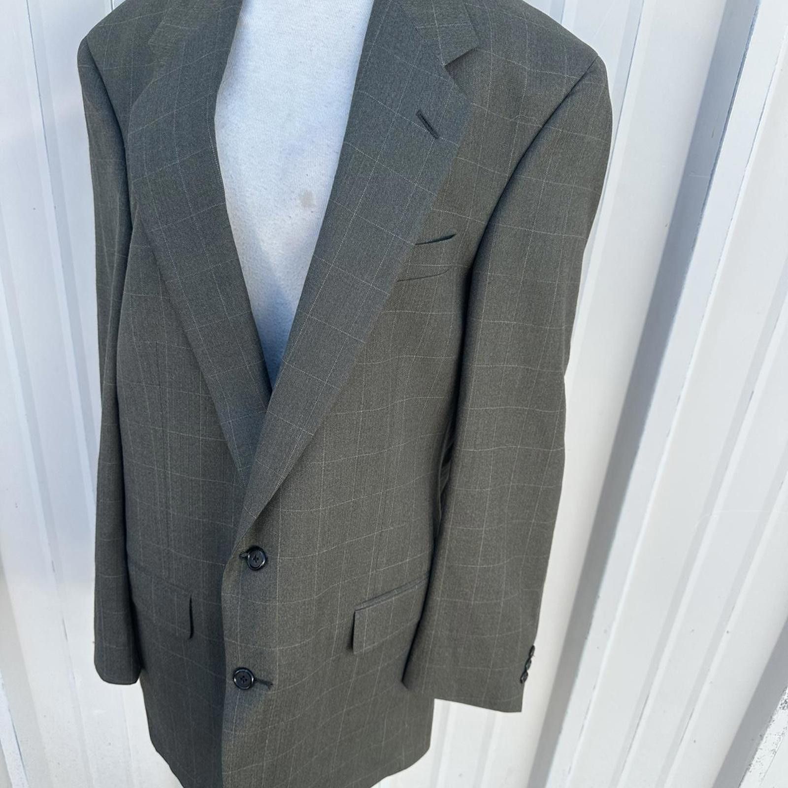 Burberry Vintage Burberry Blazer Men 44long Wool Sport Jacket US Size US L / EU 52-54 / 3 - 3 Thumbnail