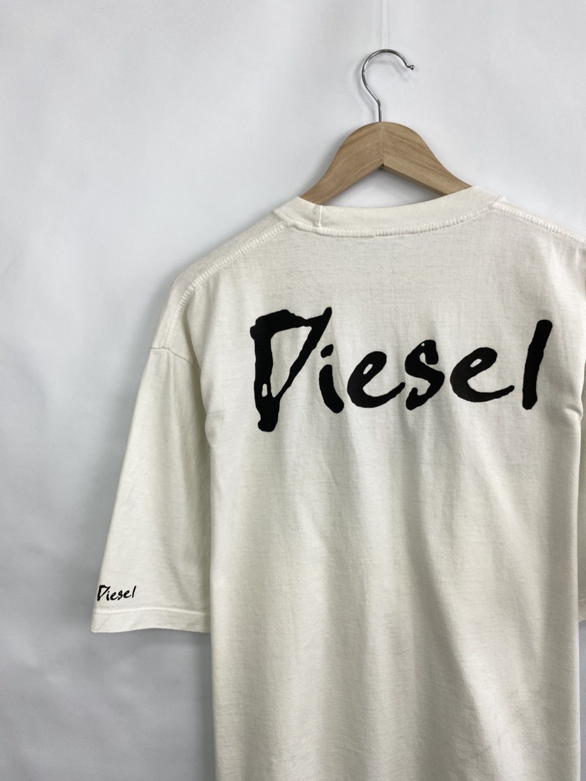 Diesel 🇺🇸 Vintage 90s Diesel Y2K Big logo T-Shirt Retro Rare Hype Size US XXL / EU 58 / 5 - 7 Thumbnail