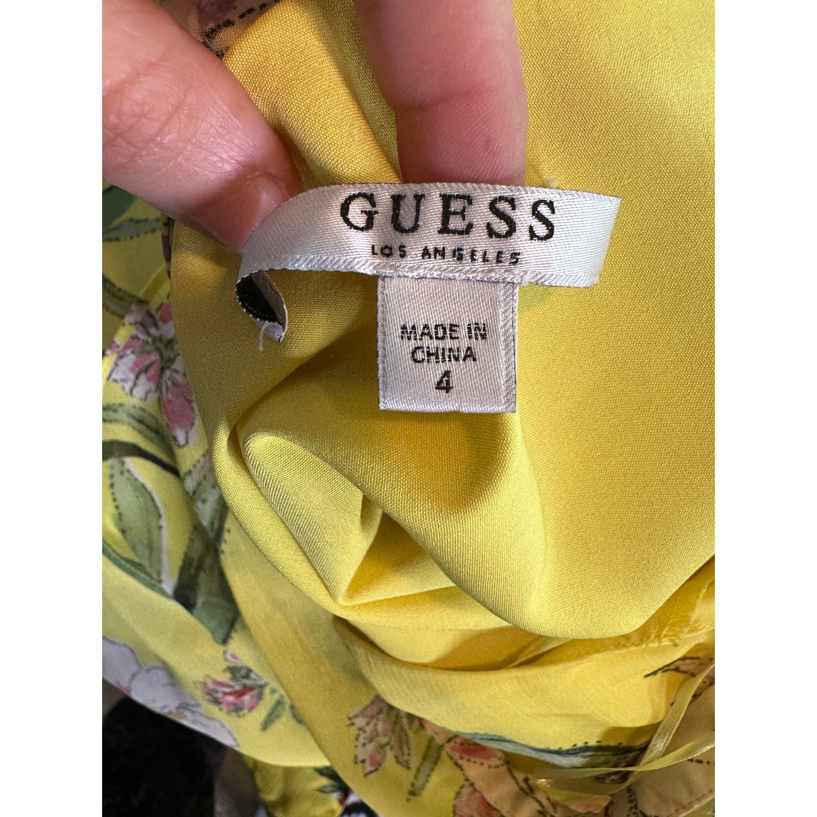 Guess Guess yellow floral maxi party dress size 4 Size S / US 4 / IT 40 - 3 Thumbnail