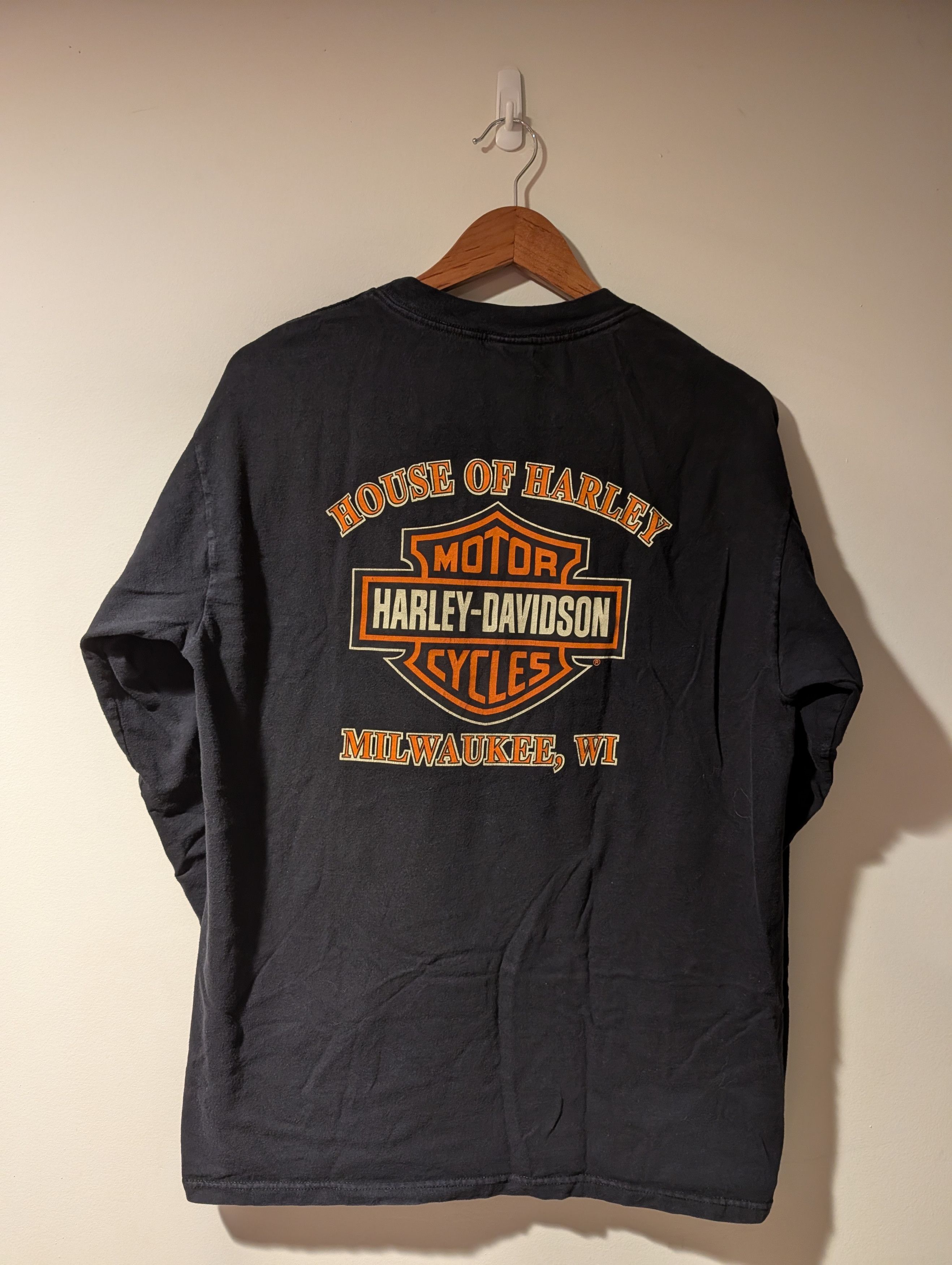 Harley Davidson VTG Harley Davidson Milwaukee WI House Long Sleeve Shirt Size US L / EU 52-54 / 3 - 5 Thumbnail