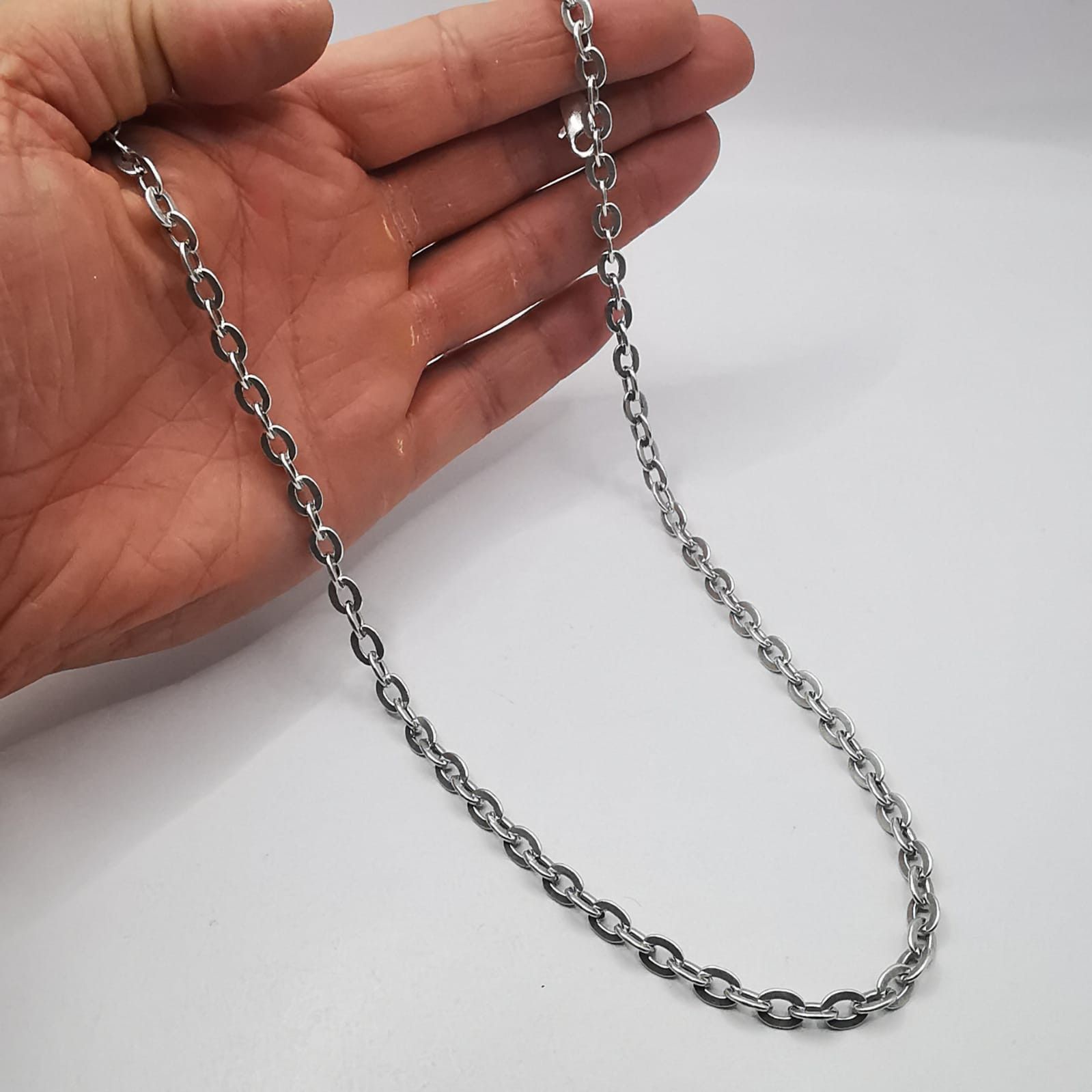 Sterling Silver Vintage Jewelry Chain, 925 Sterling Silver, Signed 30.15g Size ONE SIZE - 5 Thumbnail