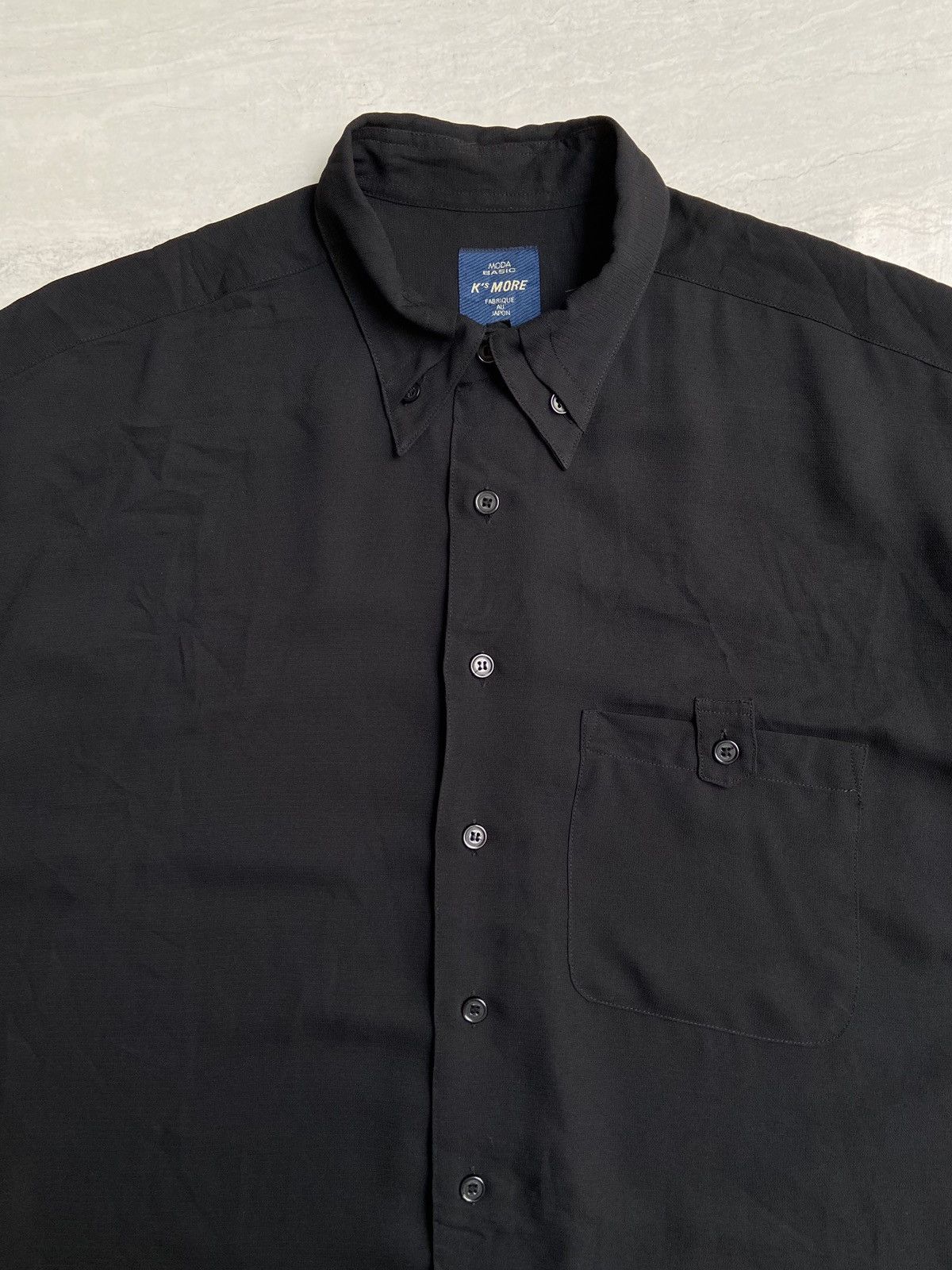 Isamu Katayama Backlash K’S Kadoya MORE MODA BASIC Black Shirt Size US L / EU 52-54 / 3 - 4 Thumbnail