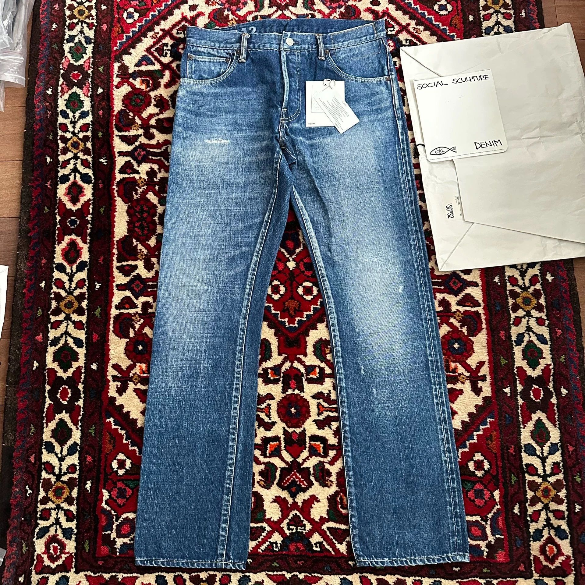 Visvim visvim18AW 01.2D12 journeyman mud dyed brt blu W32L30 Size US 32 / EU 48 - 1 Thumbnail