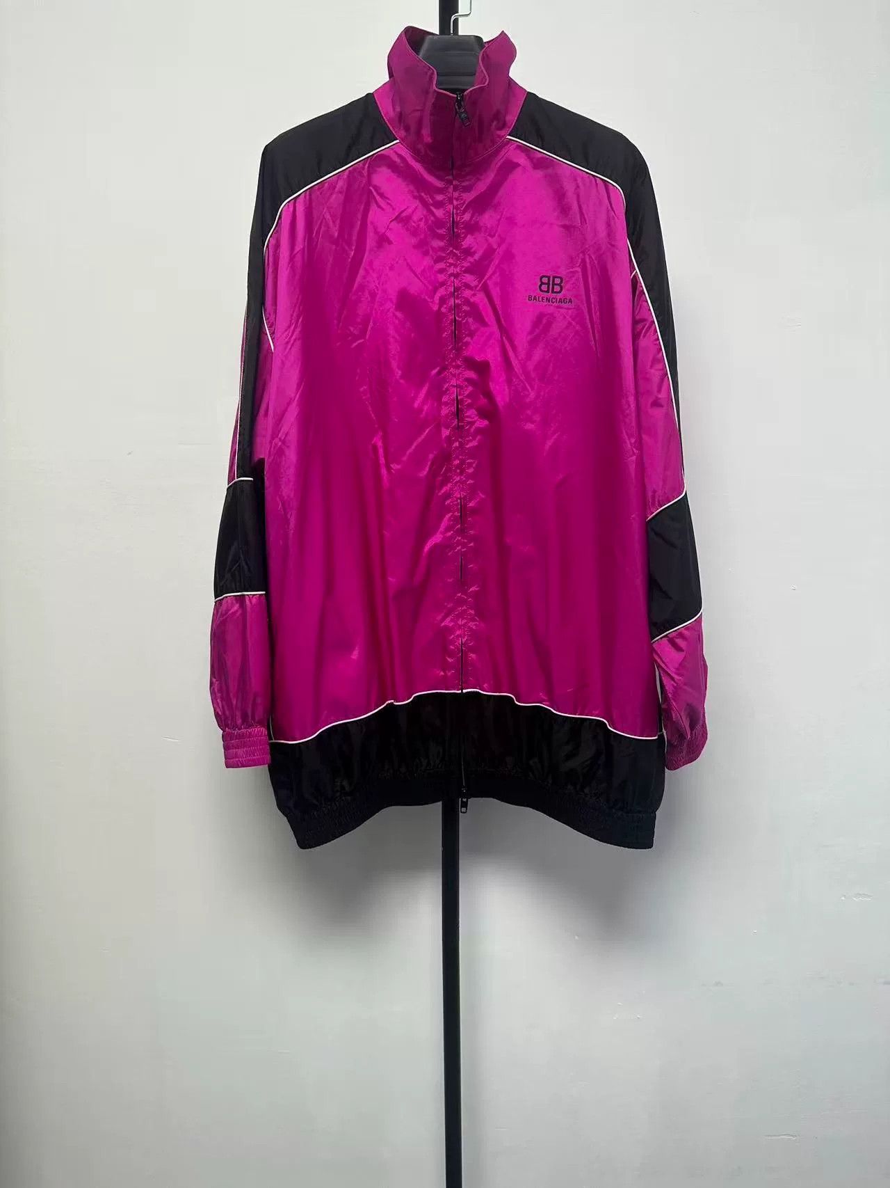 Balenciaga Balenciaga Colorblock Letter Print Zip Jacket Size XXS / US 00 / IT 34 - 1 Thumbnail