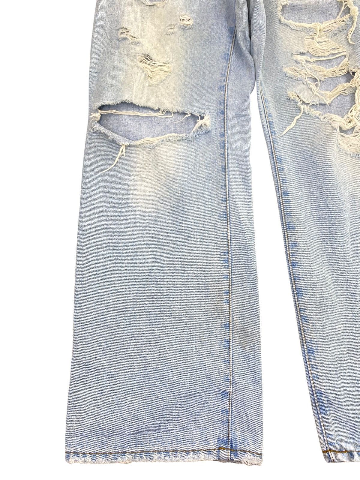 Japanese Brand Japanese Brand Distressed Faded Wash Baggy Jeans Size US 32 / EU 48 - 5 Thumbnail