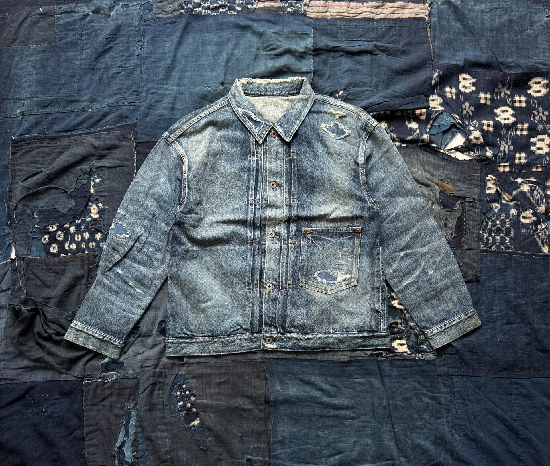 Madness MADNESS 24AW AGING TYPE-I DENIM JACKET Size US L / EU 52-54 / 3 - 1 Thumbnail