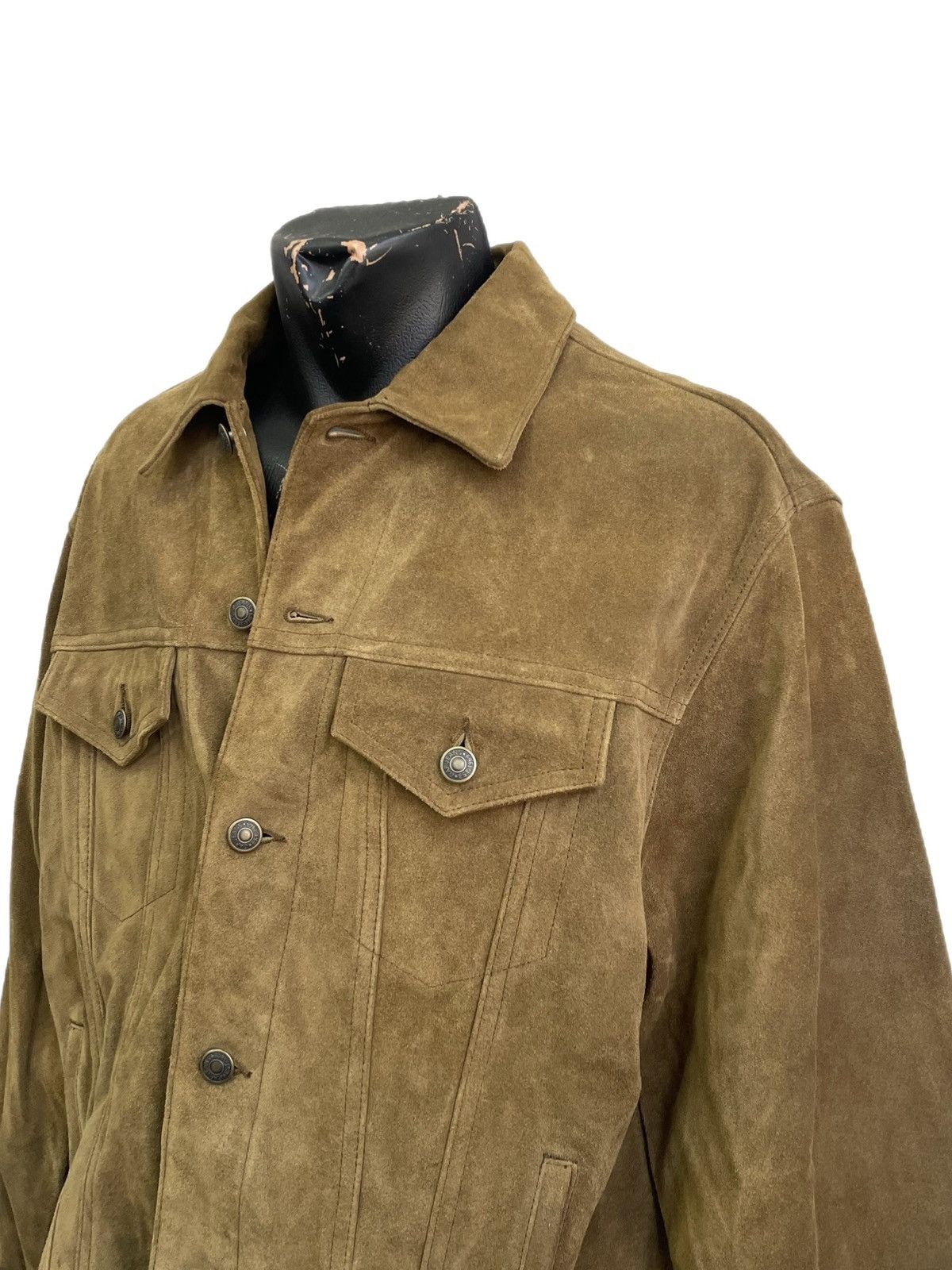 Gap Gap brown suede leather jacket vintage classic trucker Size US M / EU 48-50 / 2 - 3 Thumbnail