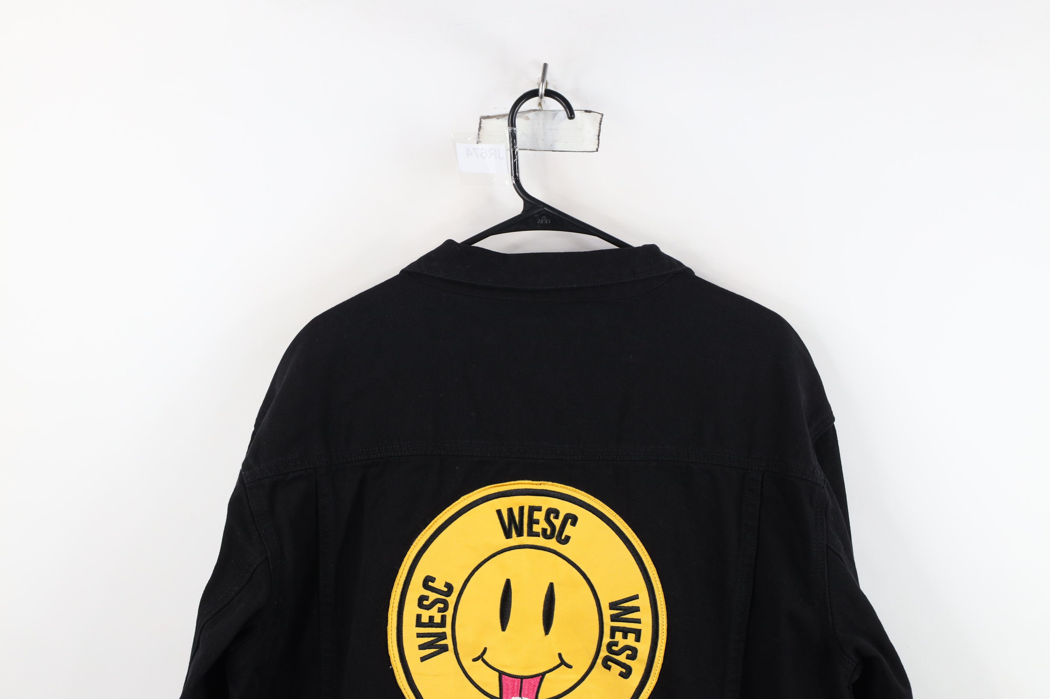 WeSC WESC Streetwear Happiness Smiley Face Denim Trucker Jacket Size US L / EU 52-54 / 3 - 15 Thumbnail