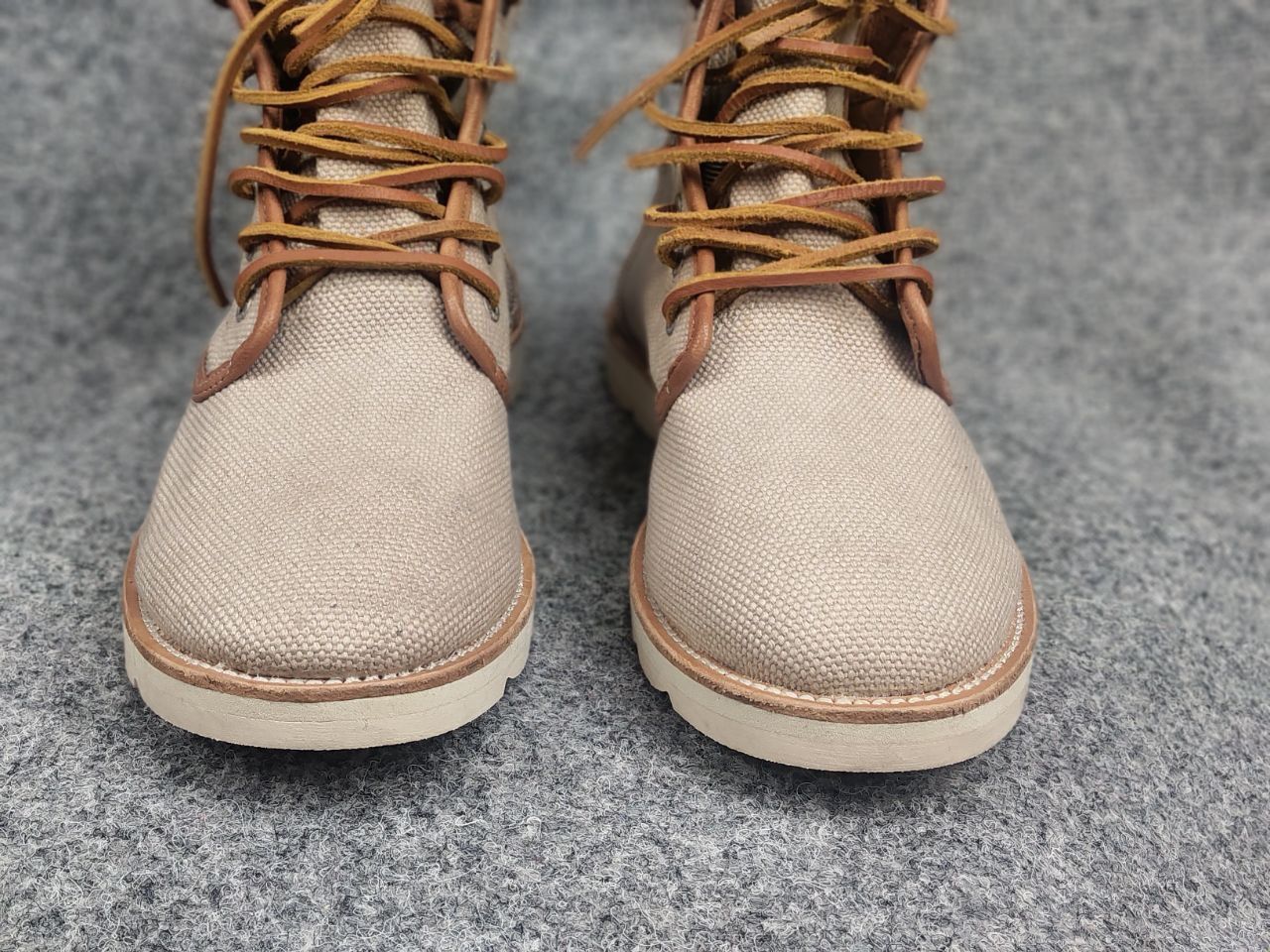Peak Performance Peak Performance Canvas High-Top Flat Lace up Boots Shoes Size US 9 / EU 42 - 8 Thumbnail