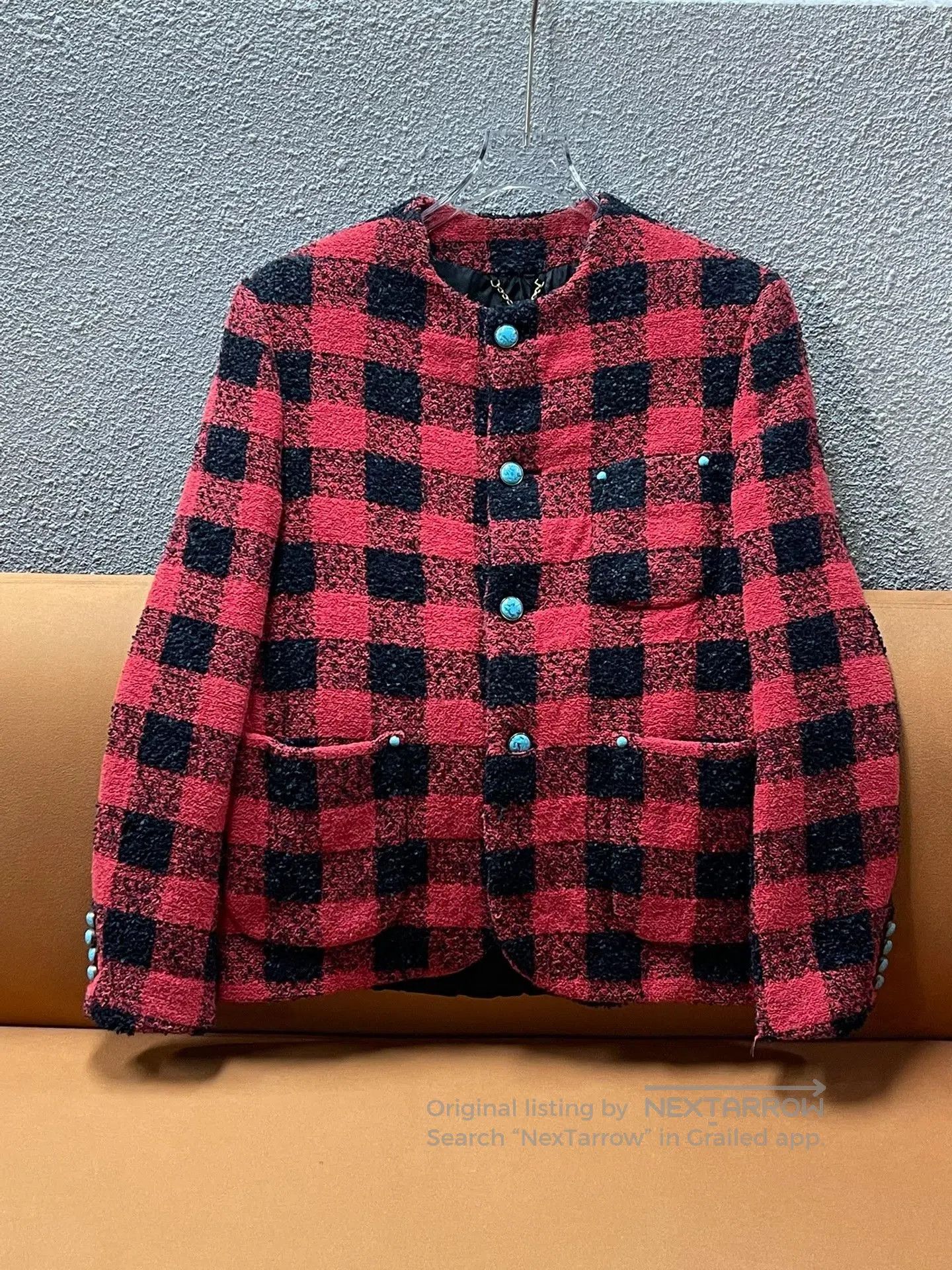 Louis Vuitton Louis Vuitton FW24 Red Plaid Jacket. Size US S / EU 44-46 / 1 - 1 Thumbnail