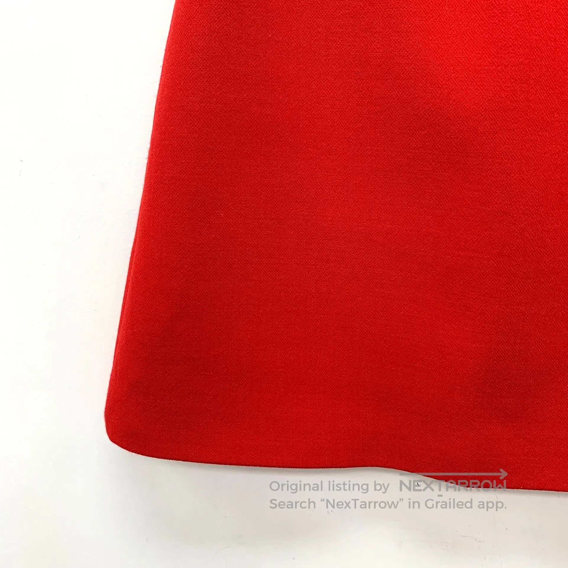 Miu Miu Miu Miu Red Lace Design Wool Casual Skirt| Size 41" - 4 Thumbnail