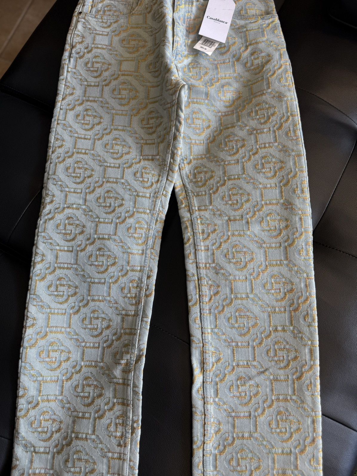Casablanca Casablanca Jeans Size 30 Monogram Print Straight-leg $950 Size US 30 / EU 46 - 3 Thumbnail