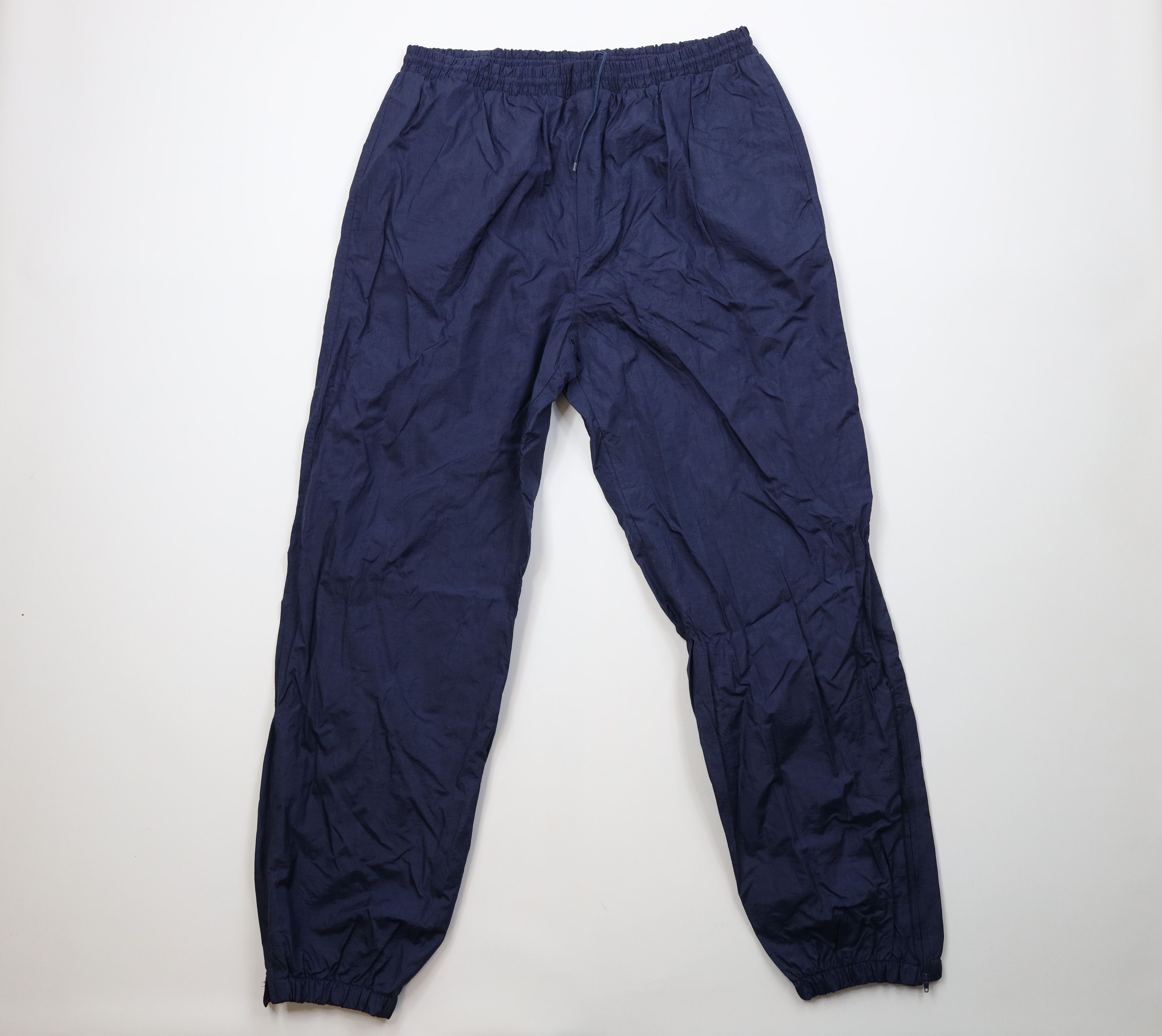 Vintage Vintage 90s Streetwear Joggers Pants Navy Blue Nylon Size US 38 / EU 54 - 1 Thumbnail