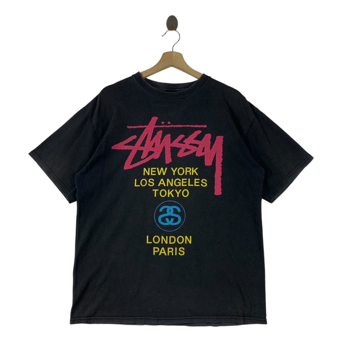Stussy × Vintage Vintage Stussy T-shirt global roots | Grailed