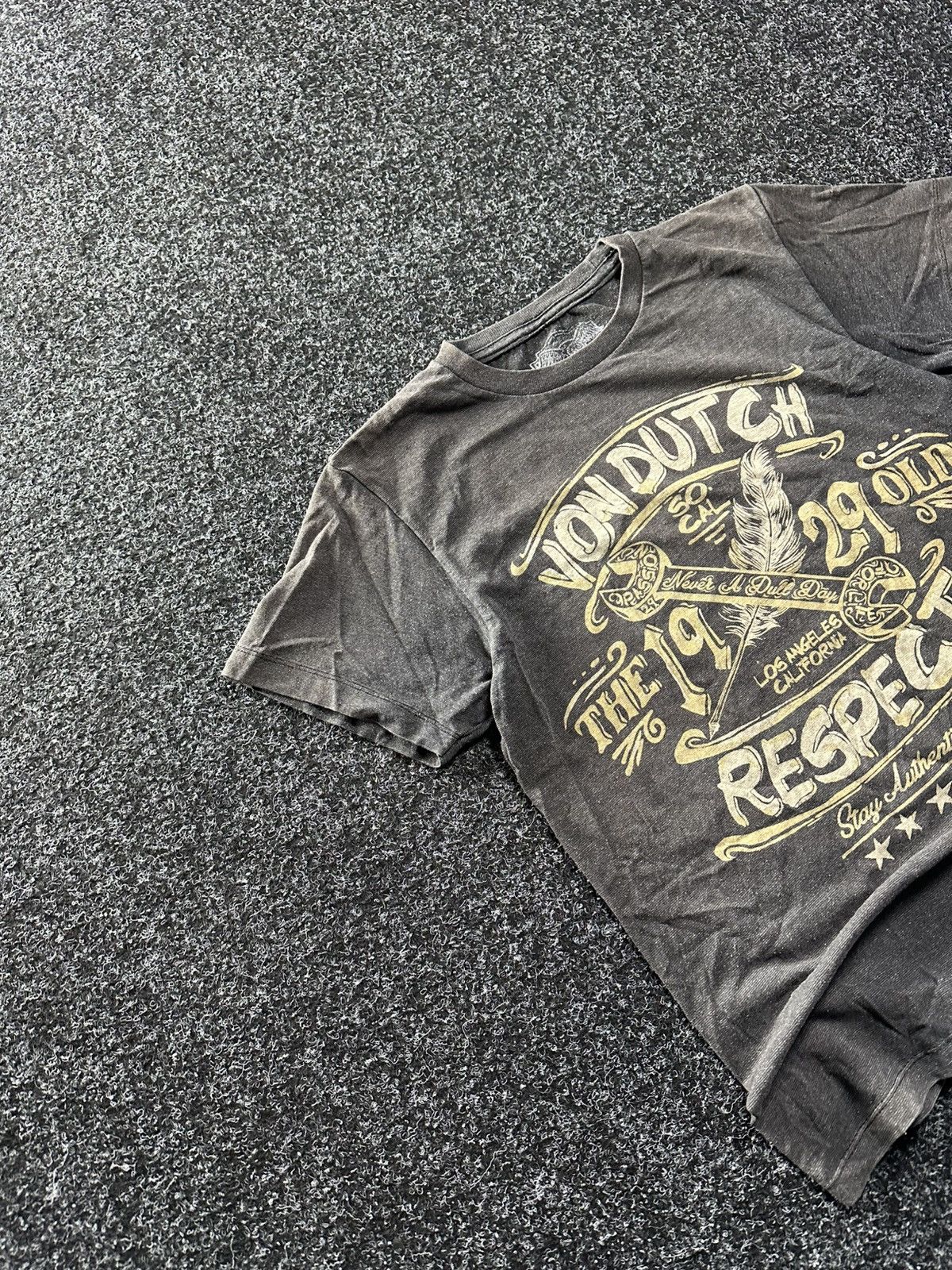 Vintage × Von Dutch 🚨Y2K VON DUTCH patchwork skull Y2K distressed style tee Size US S / EU 44-46 / 1 - 2 Thumbnail